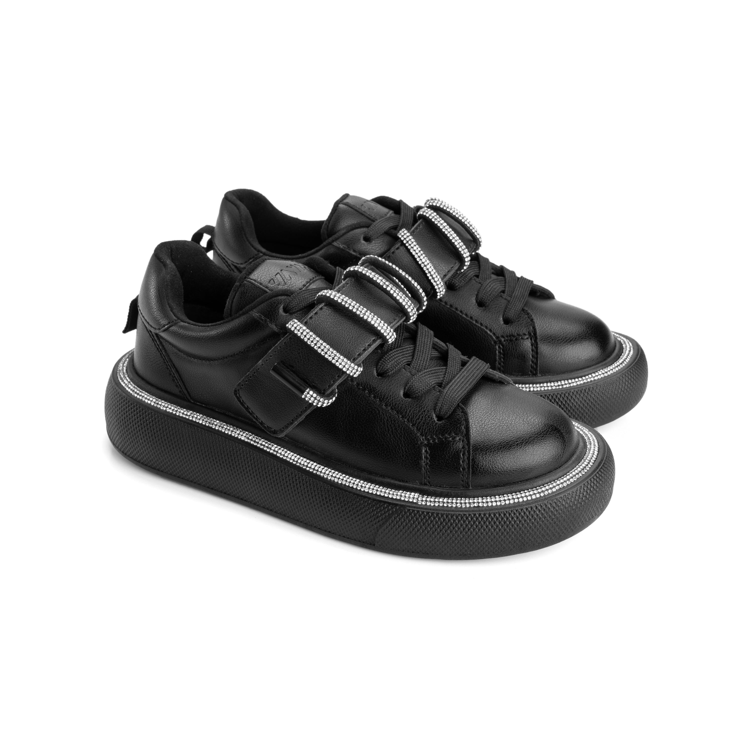 Glowy Strap Night Sneakers - Classic Black