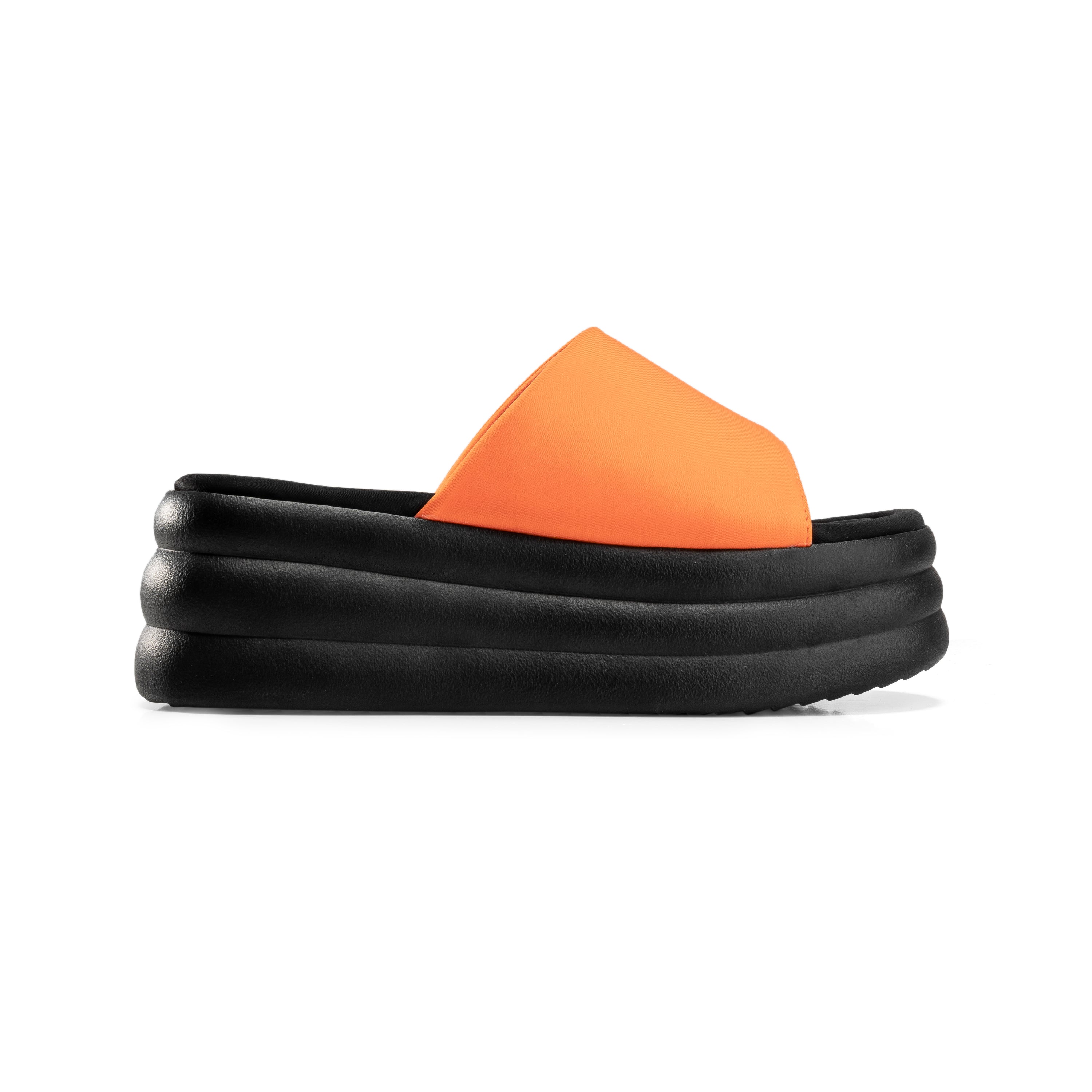 Elevated Cushioned Foam Sandals - Orange