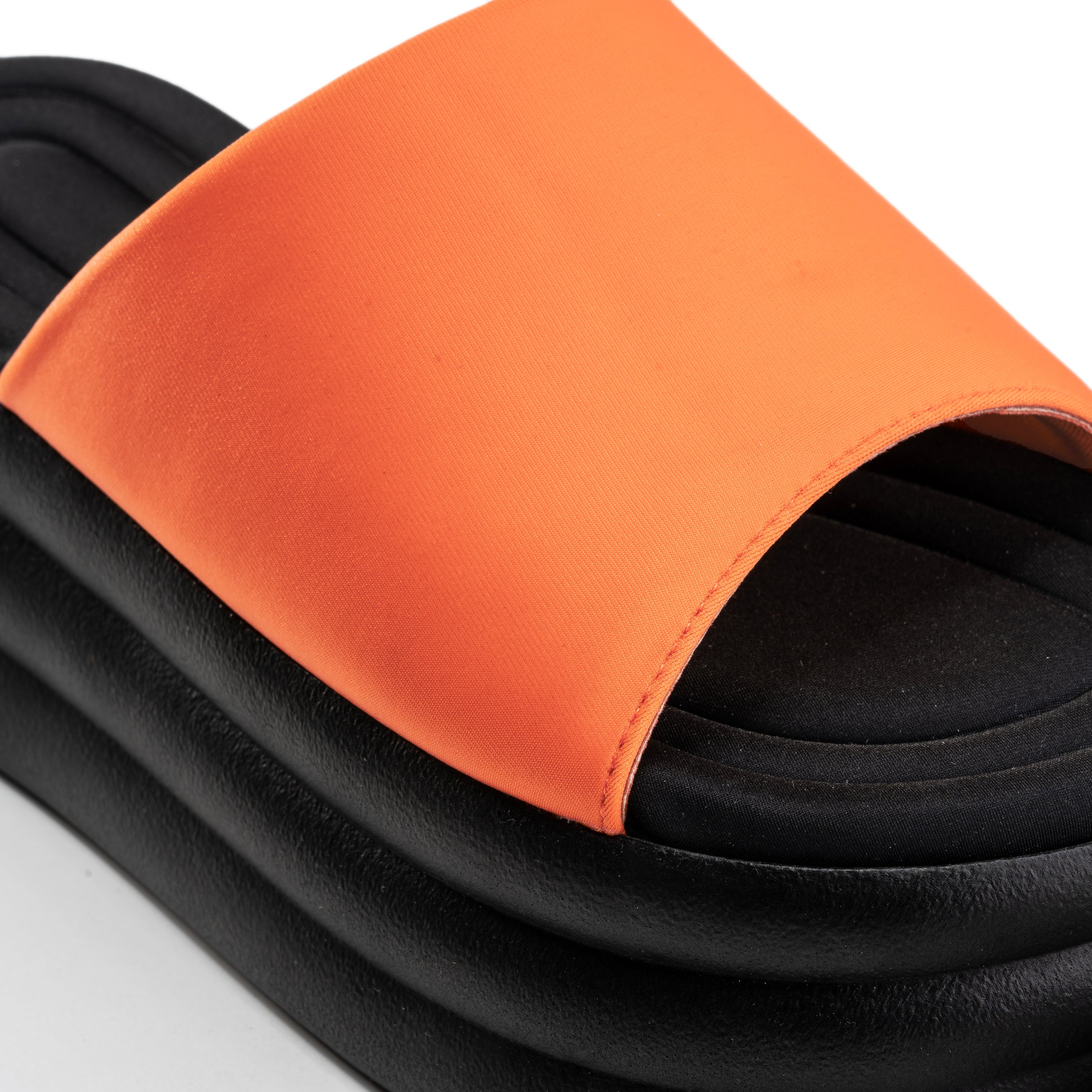 Elevated Cushioned Foam Sandals - Orange