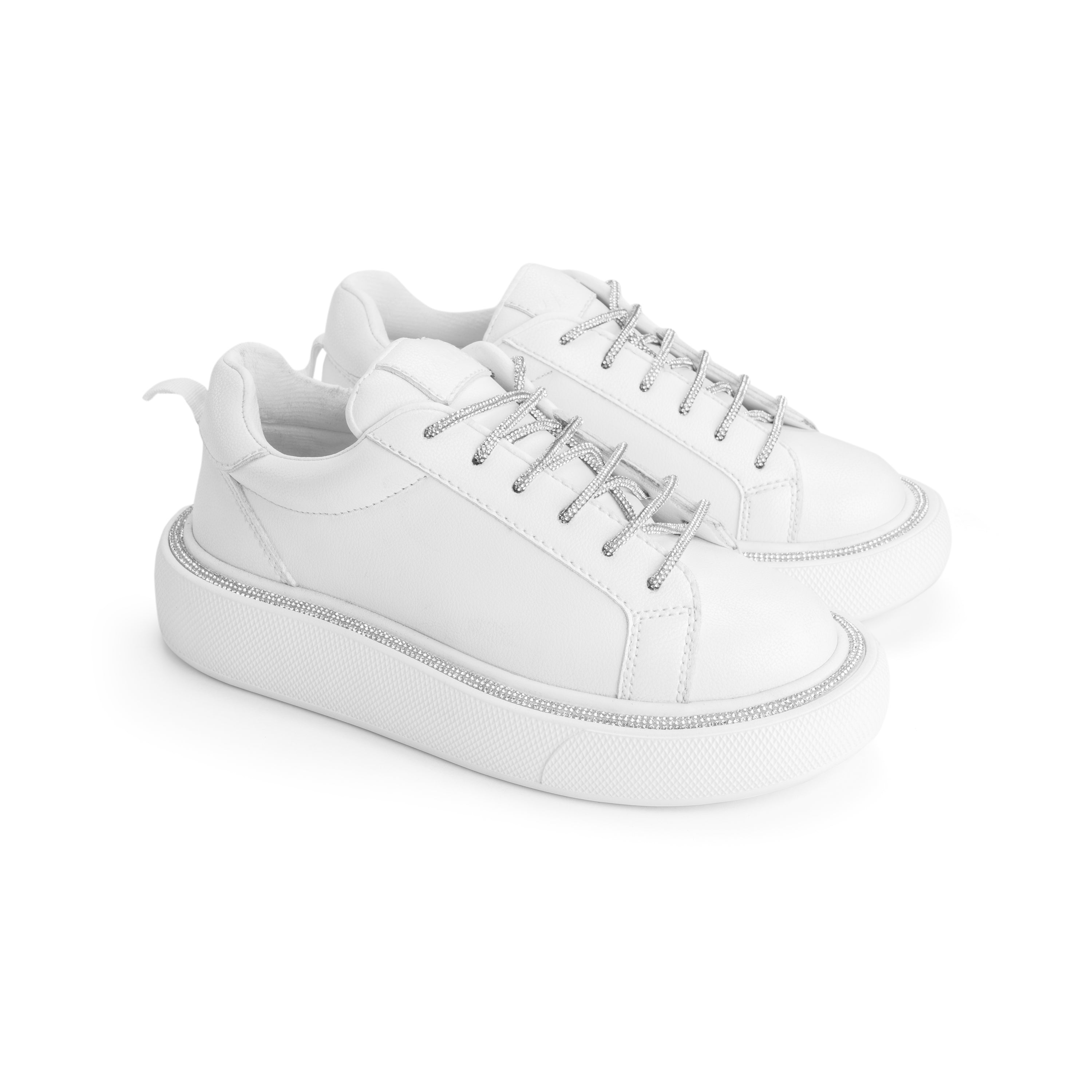 Brillo Shining Edges Night Sneakers - Pristine White