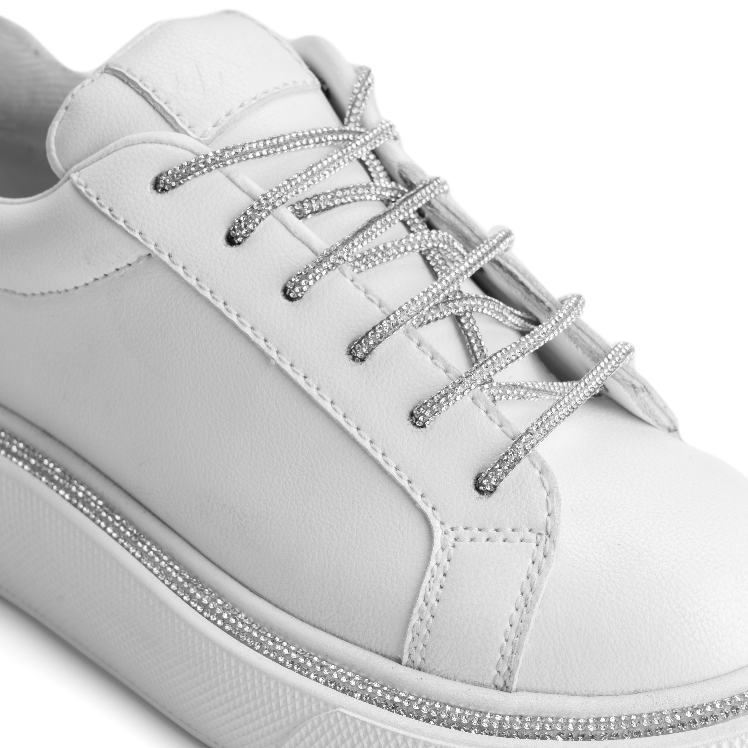 Brillo Shining Edges Night Sneakers - Pristine White