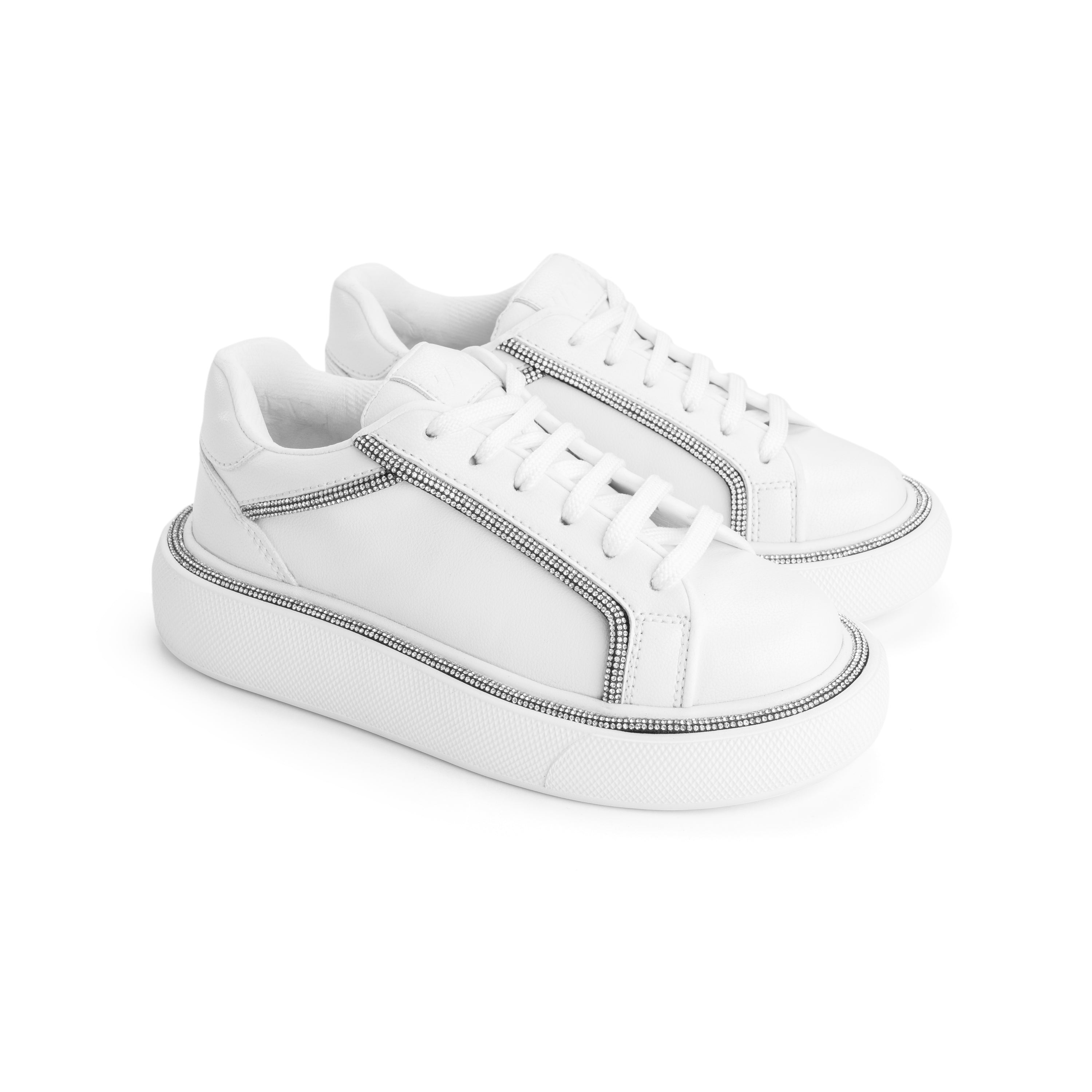 Glow Frame Night Sneakers - Crisp White