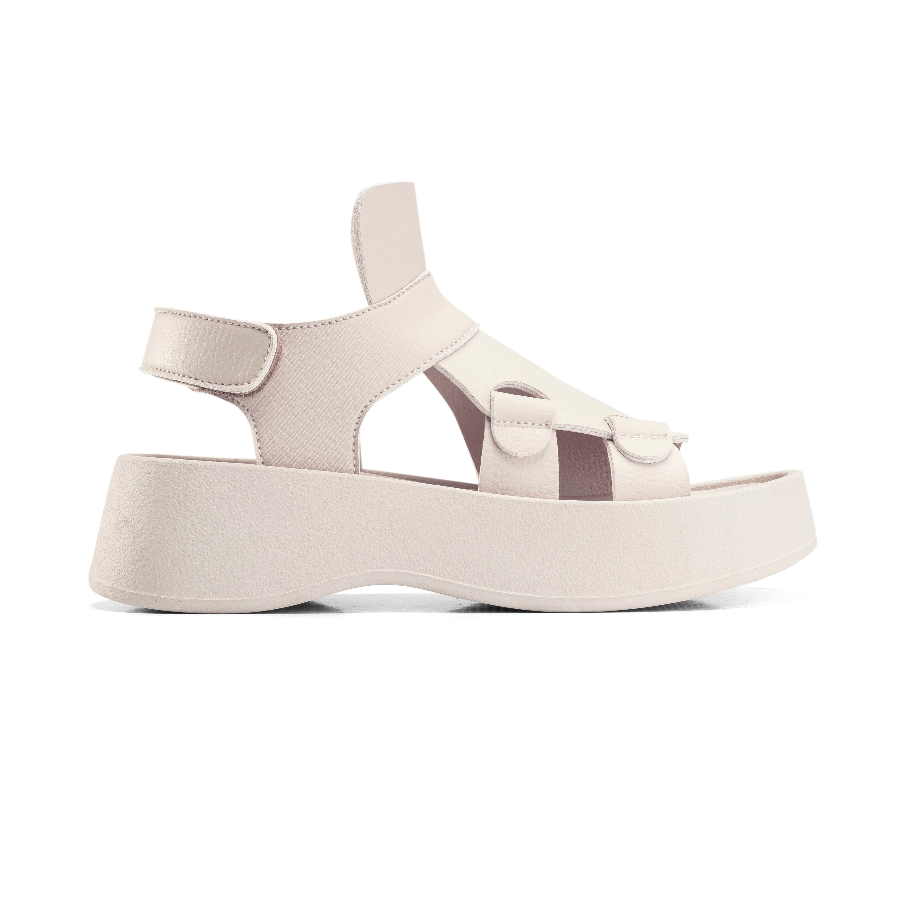 Modern Slip-On Sandals - Beige