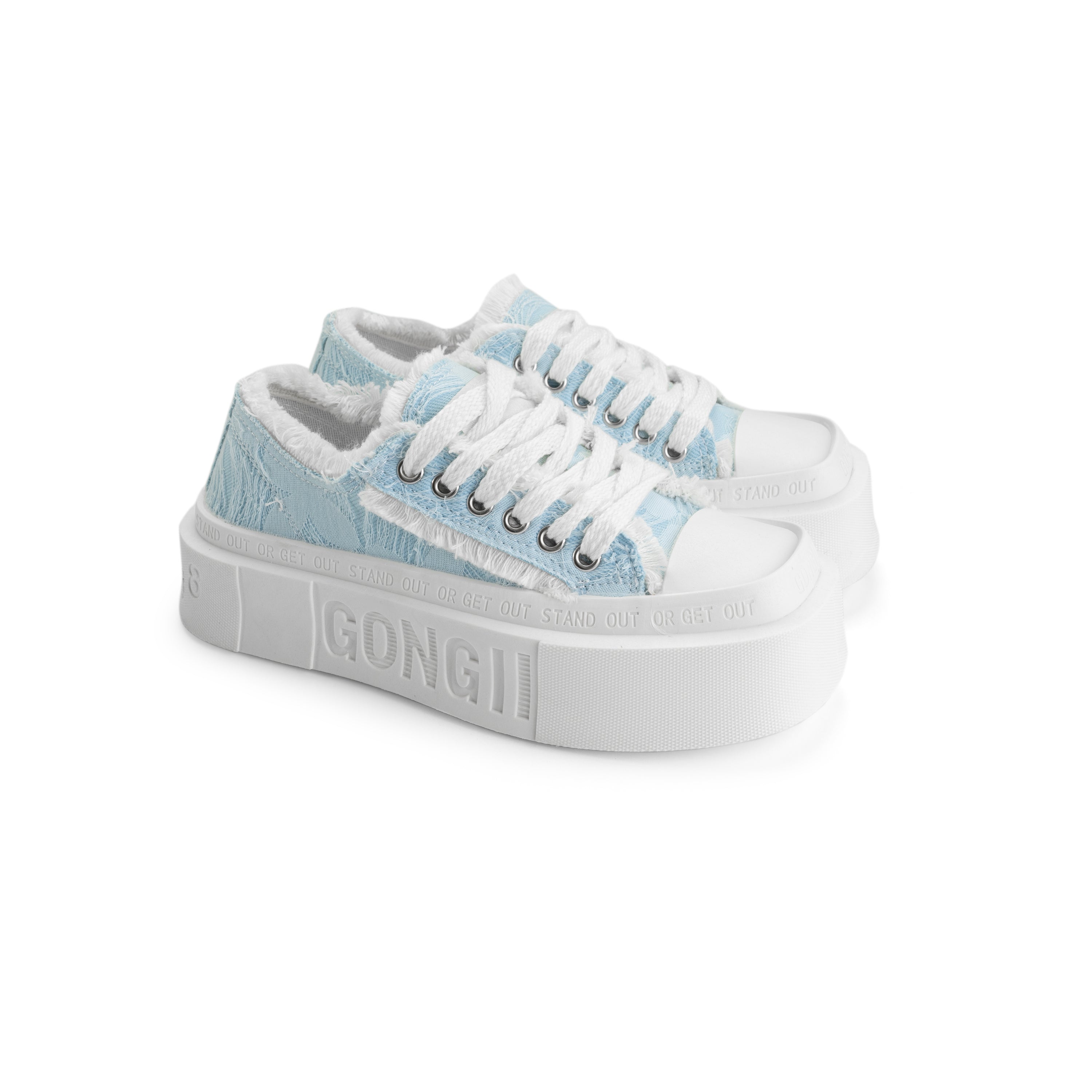 Clickluck High Sole Sneakers - Blue