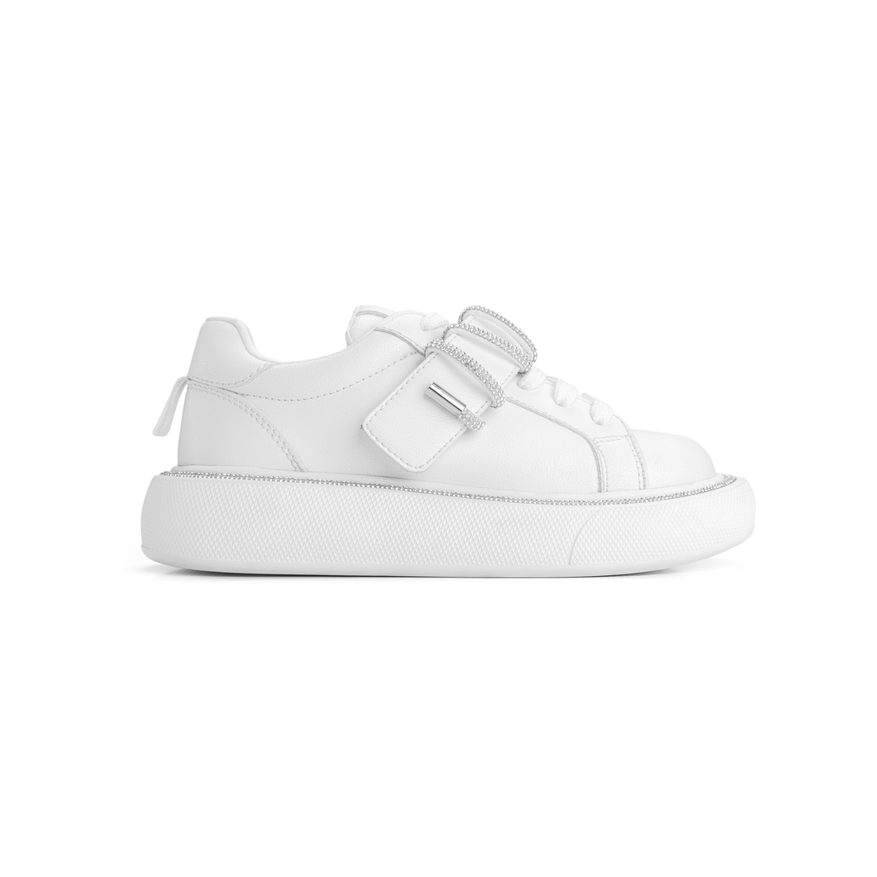 Glowy Strap Night Sneakers - Pure White