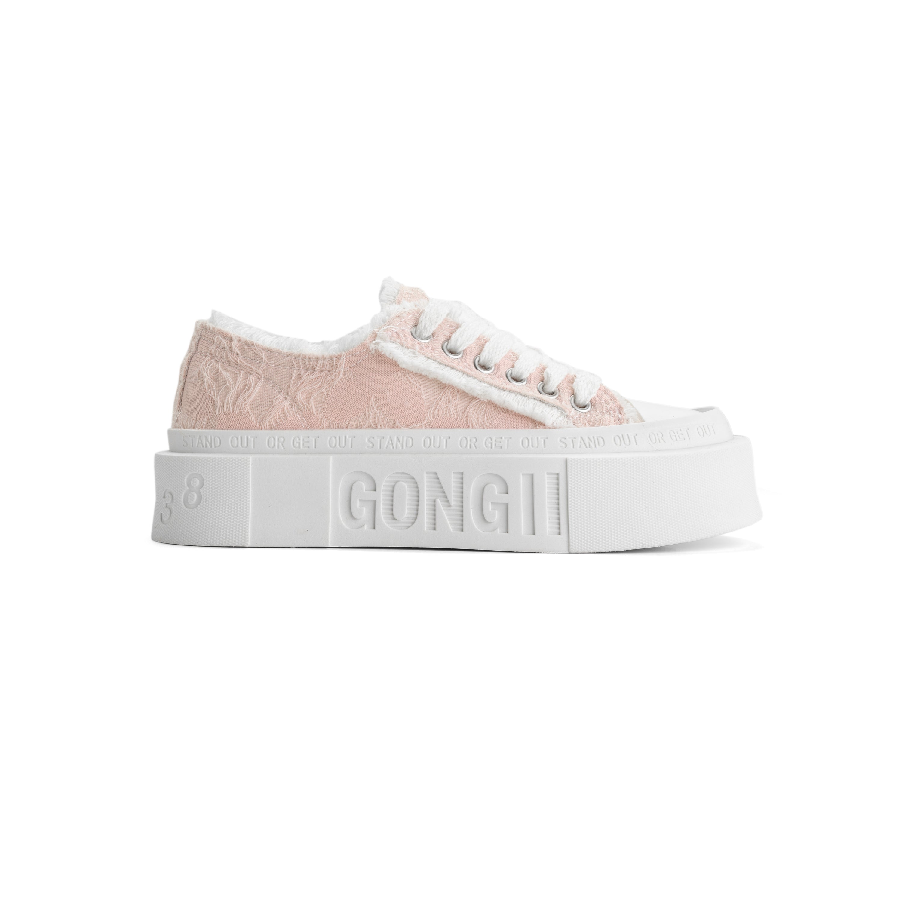 Clickluck High Sole Sneakers - Pink