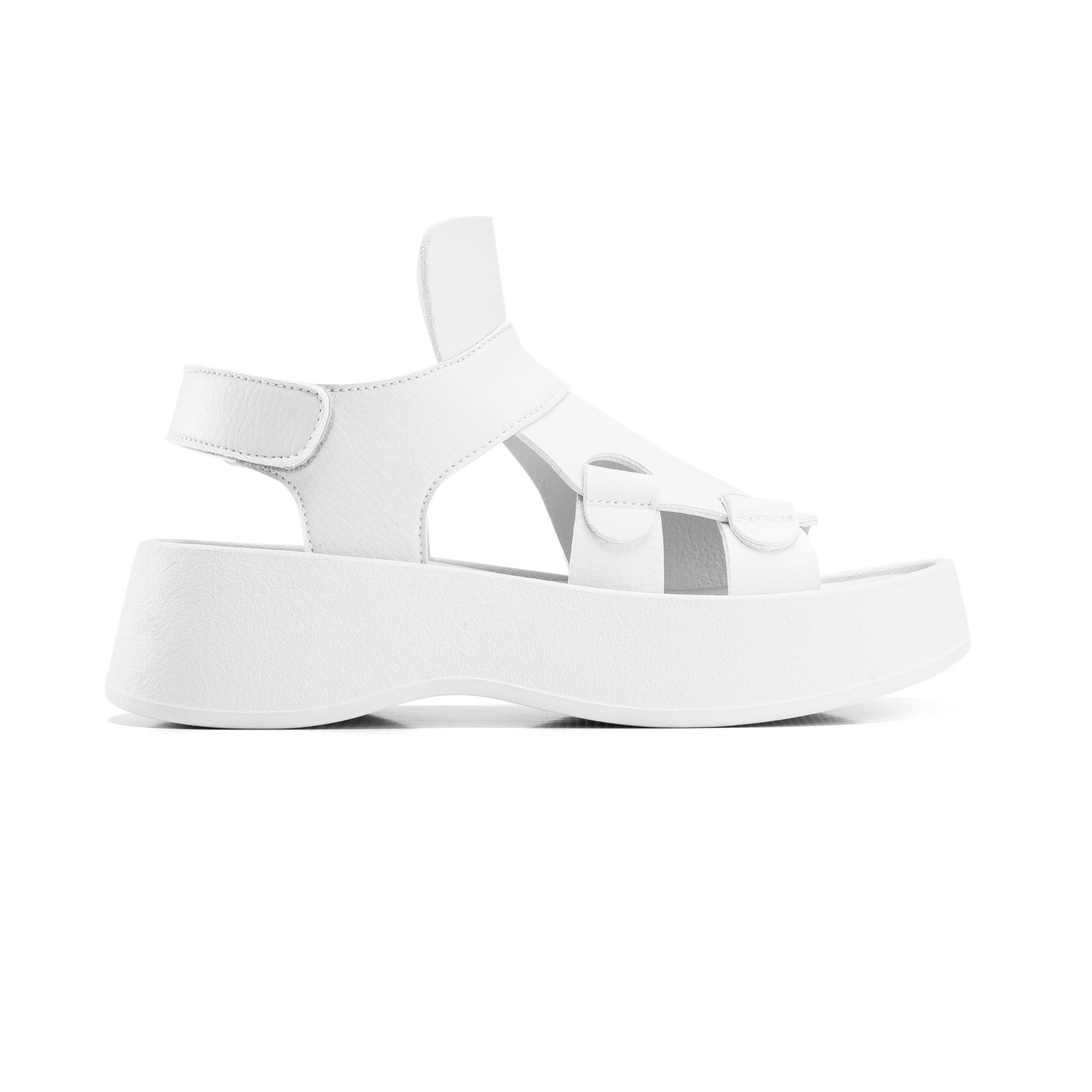 Modern Slip-On Sandals - White