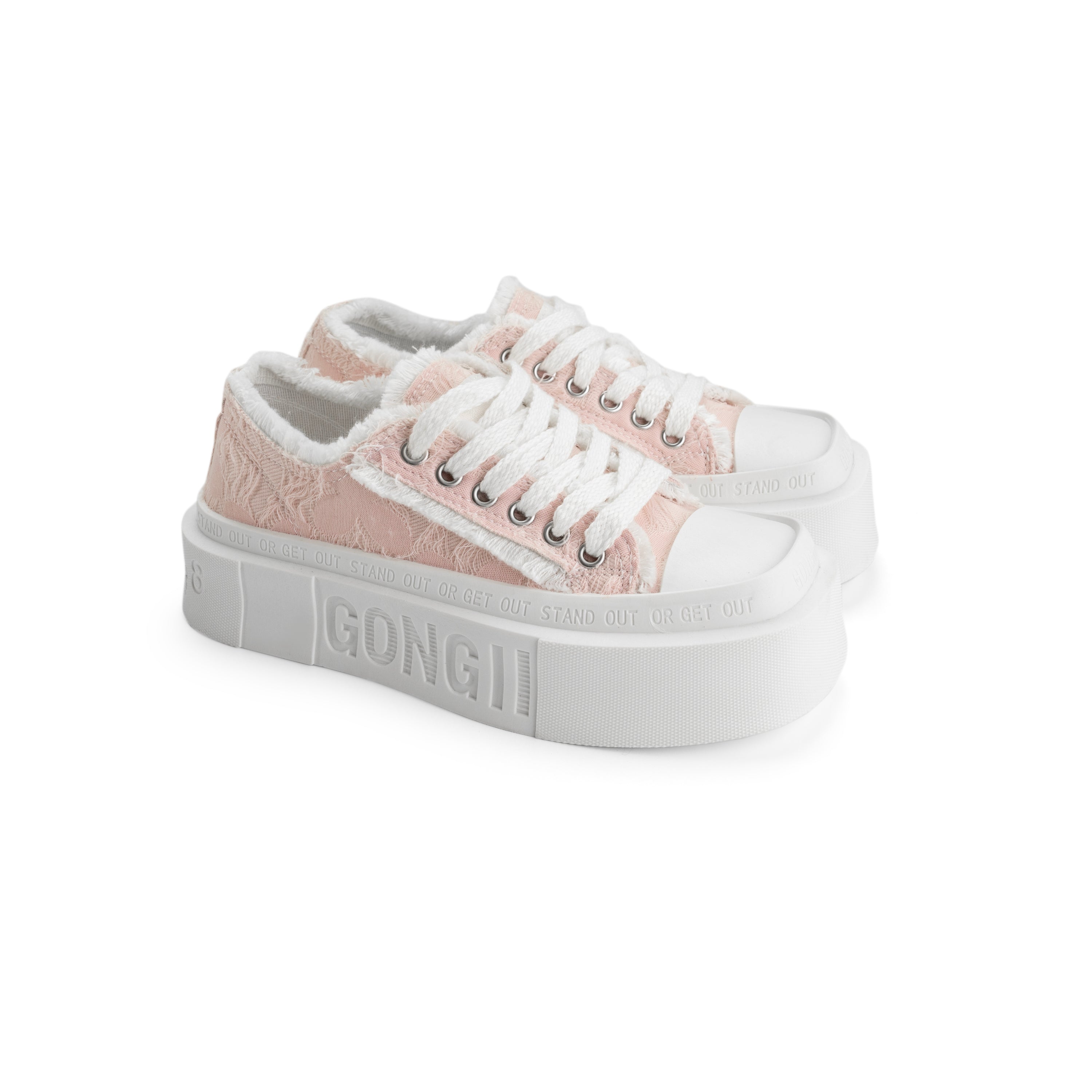 Clickluck High Sole Sneakers - Pink