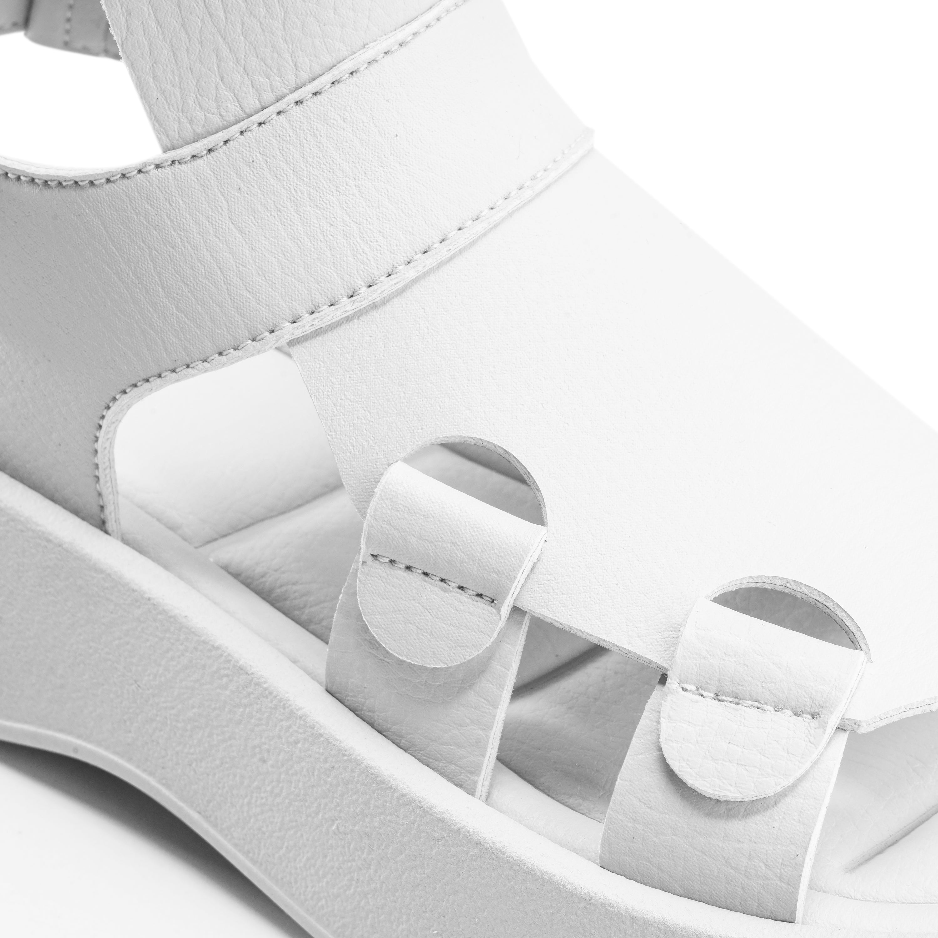 Modern Slip-On Sandals - White