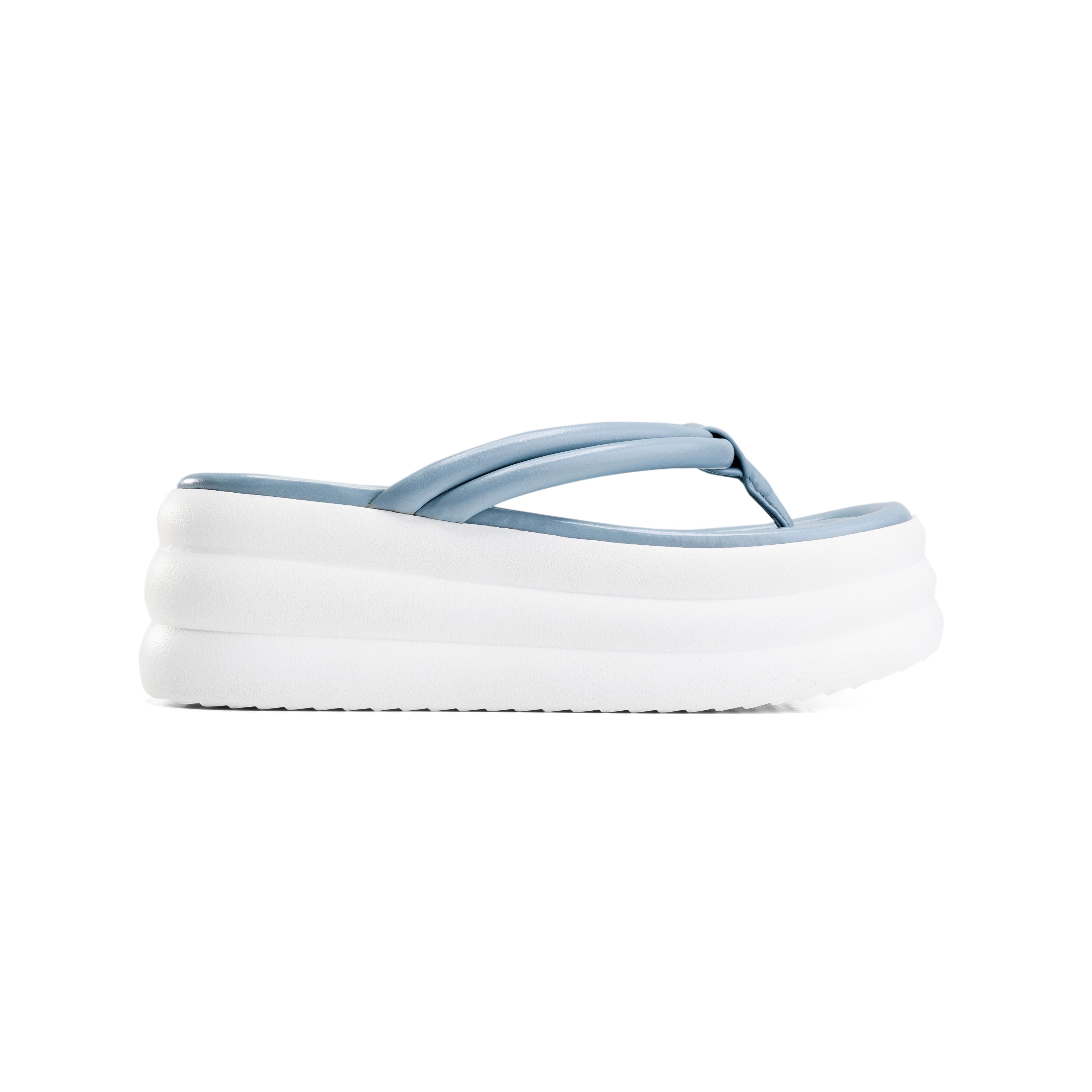 Multi-Layer Padded Thong Sandals - Baby Blue