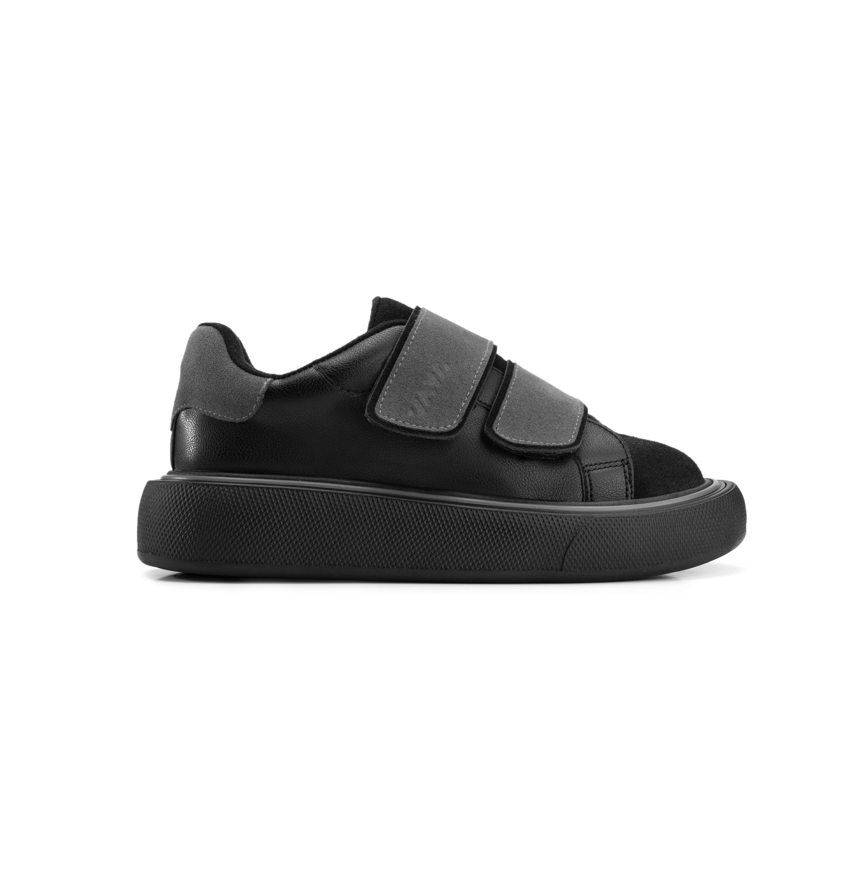 Duo Hook & Loop Flat Sneakers - Classic Black