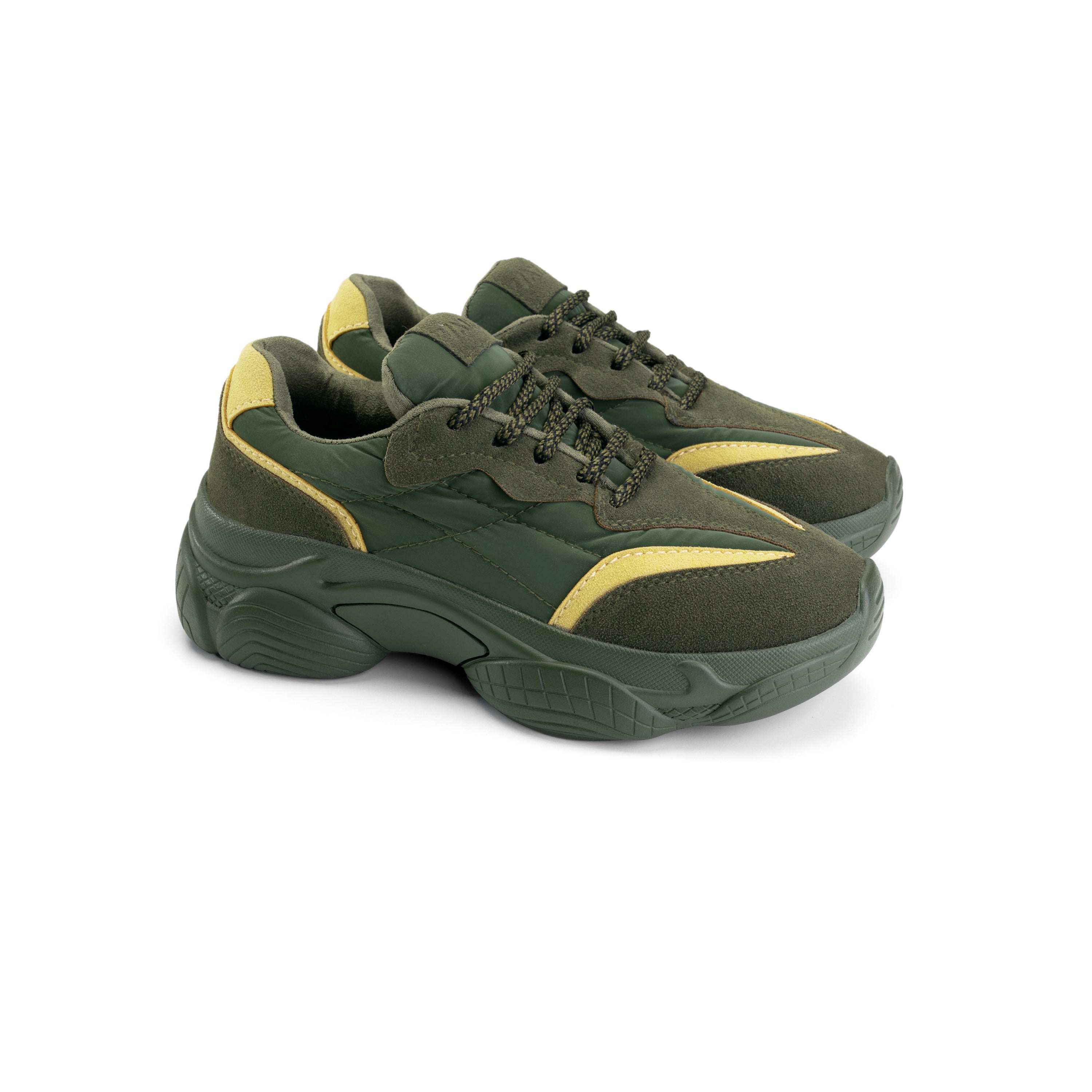 Fornida Comfy Chunky Sneakers - Lush Green