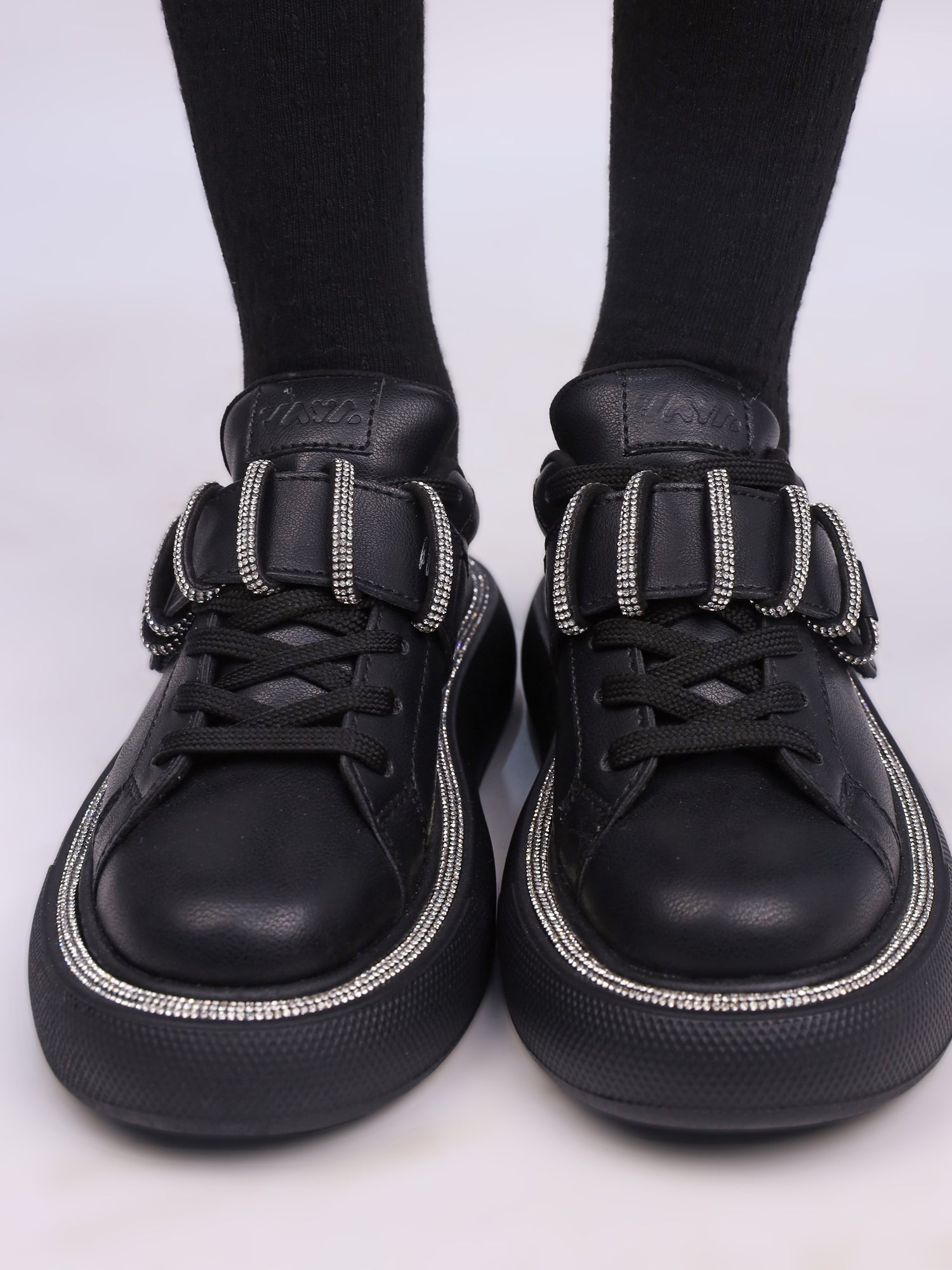 Glowy Strap Night Sneakers - Classic Black