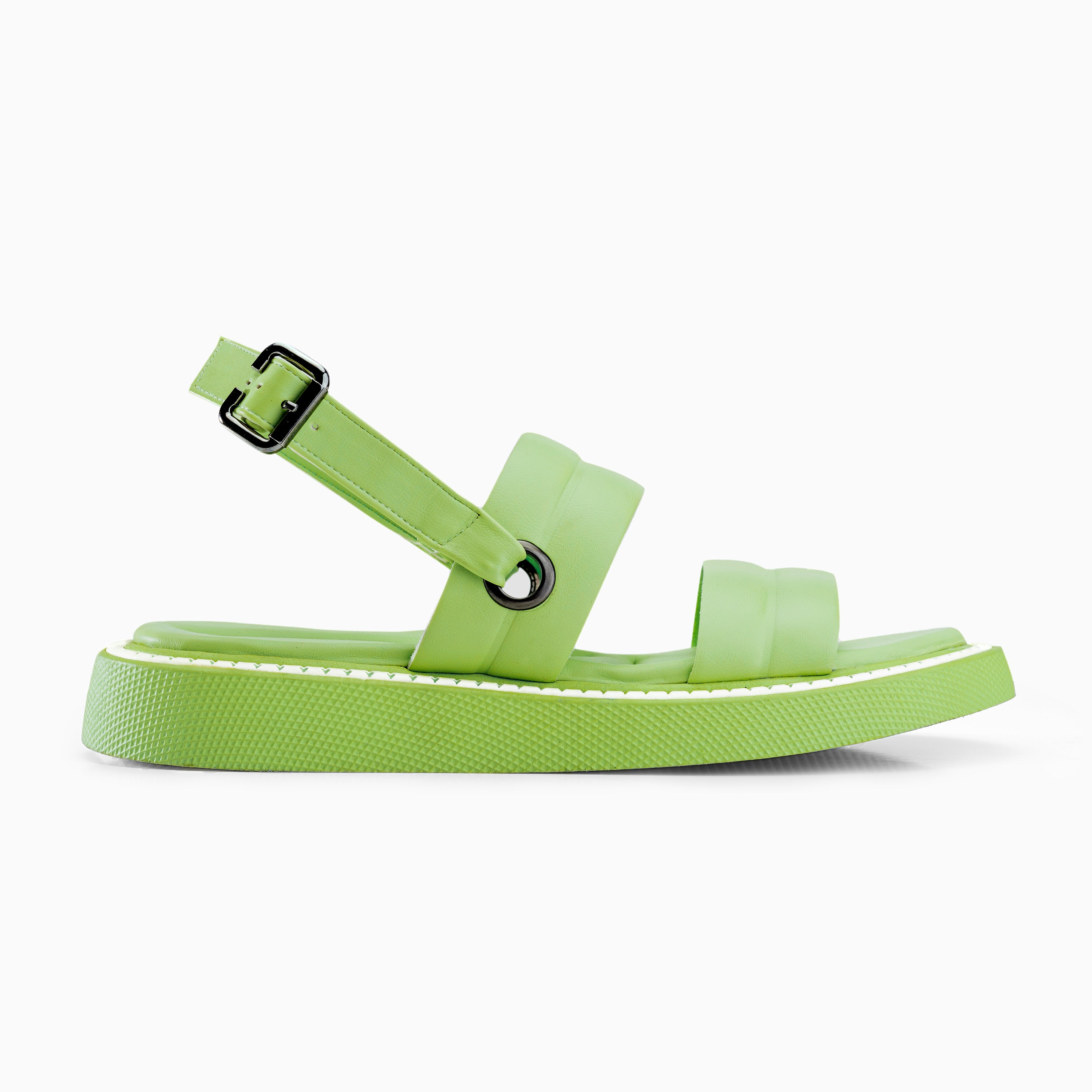 Double Strap Ripple Sandals - Kiwi