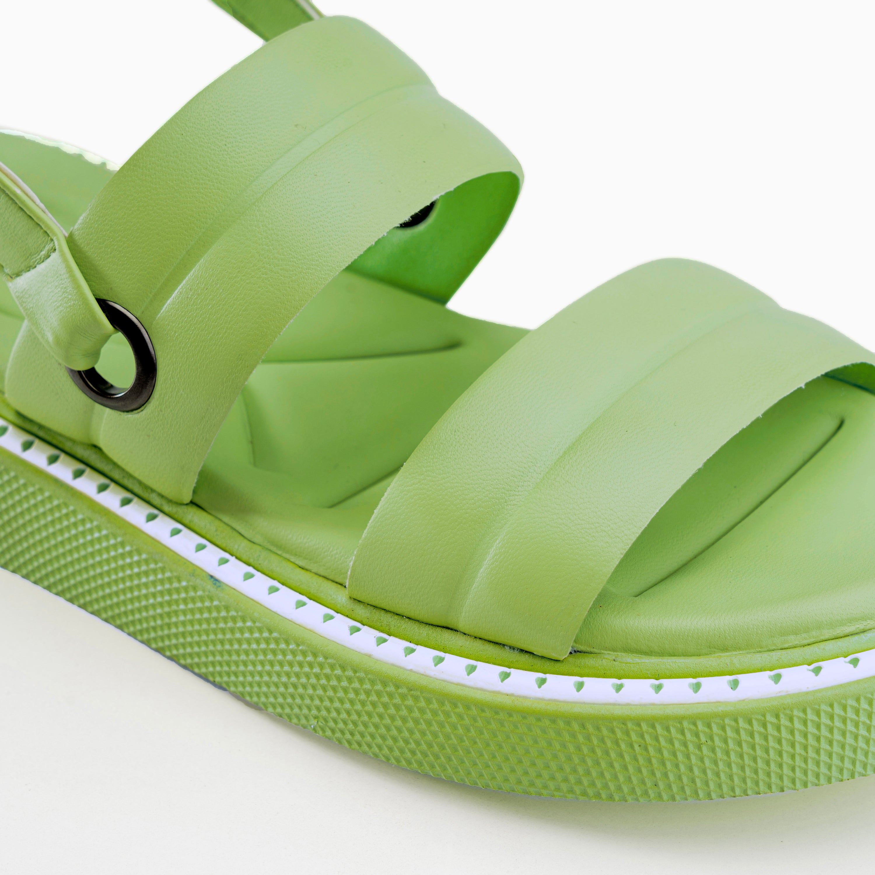 Double Strap Ripple Sandals - Kiwi