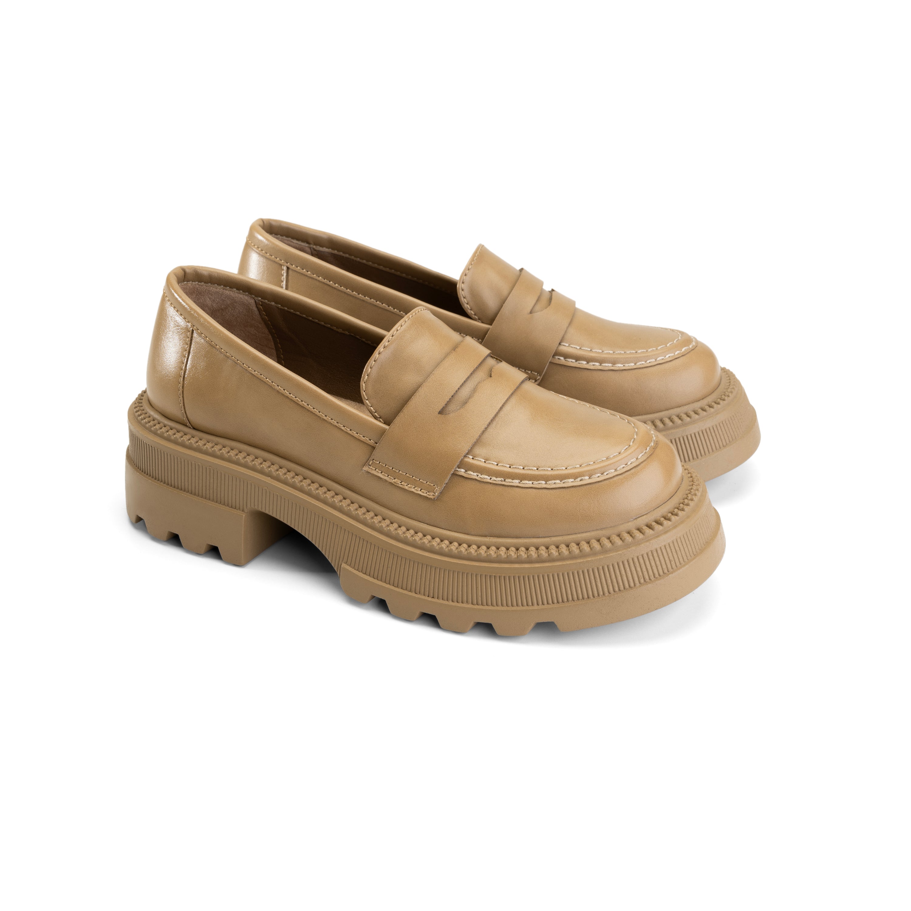 Trailblazer Chunky Loafers - Sandy Beige