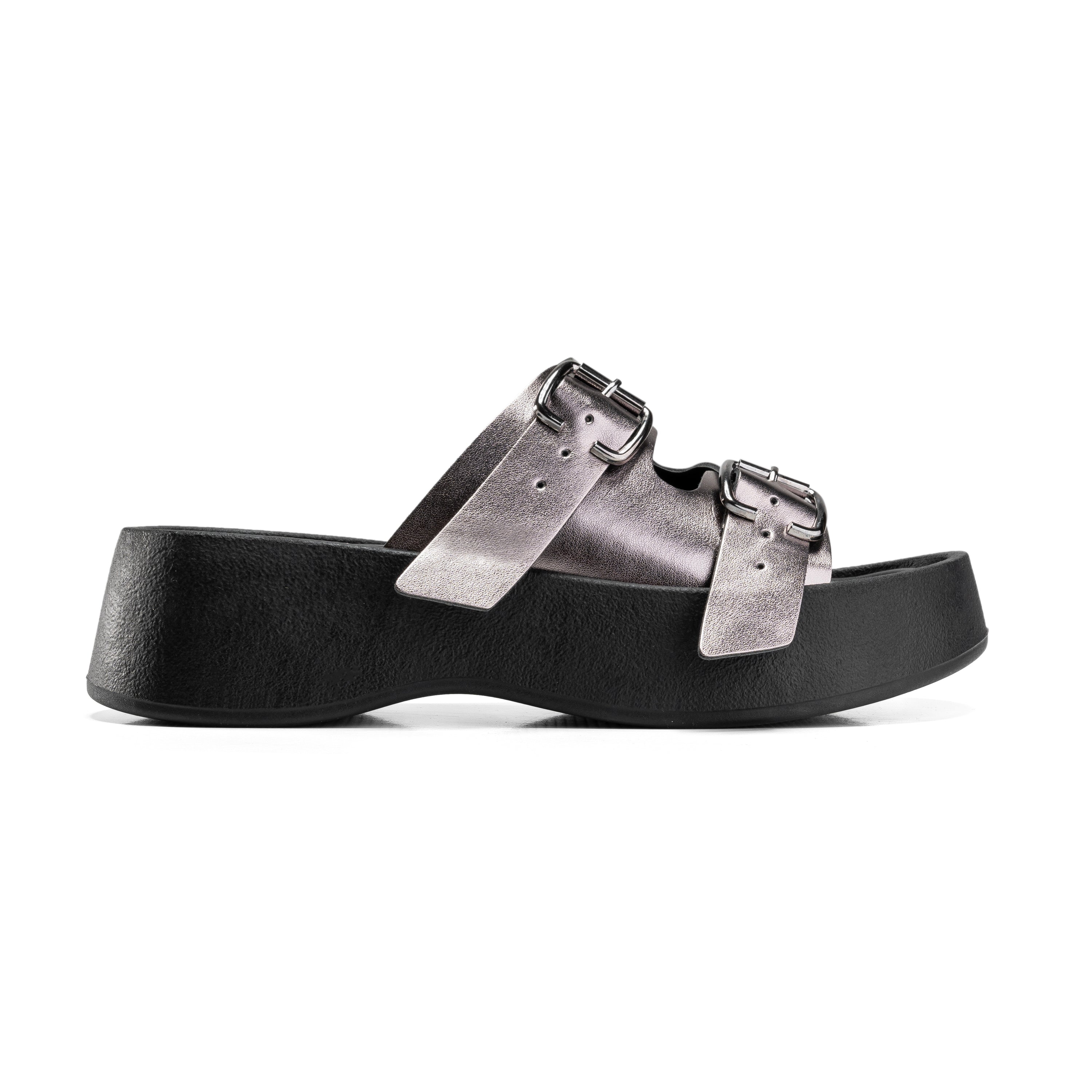 Twin-Buckle Comfort Sandals - Famih