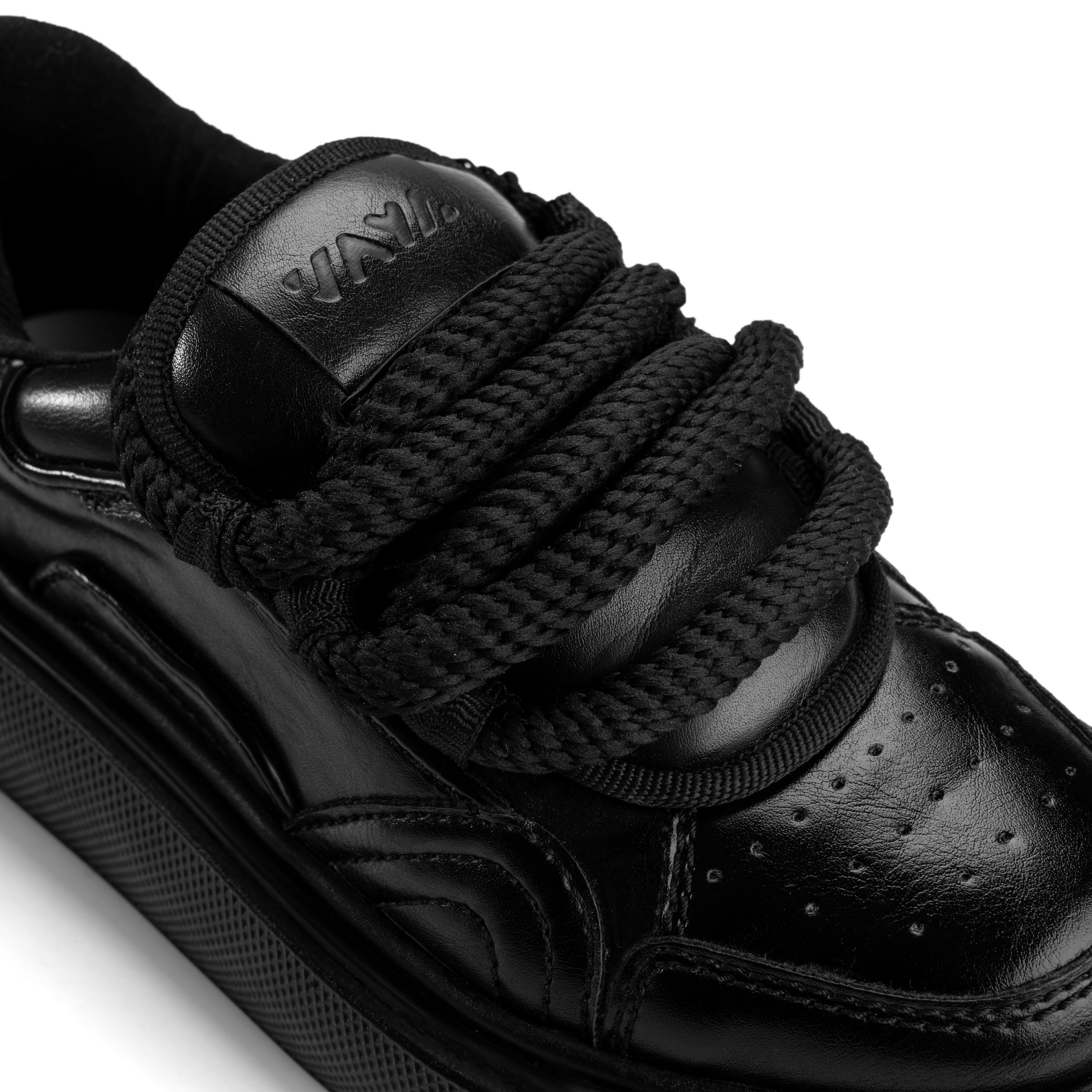 Super Laces Slip On Sneakers - Midnight Black