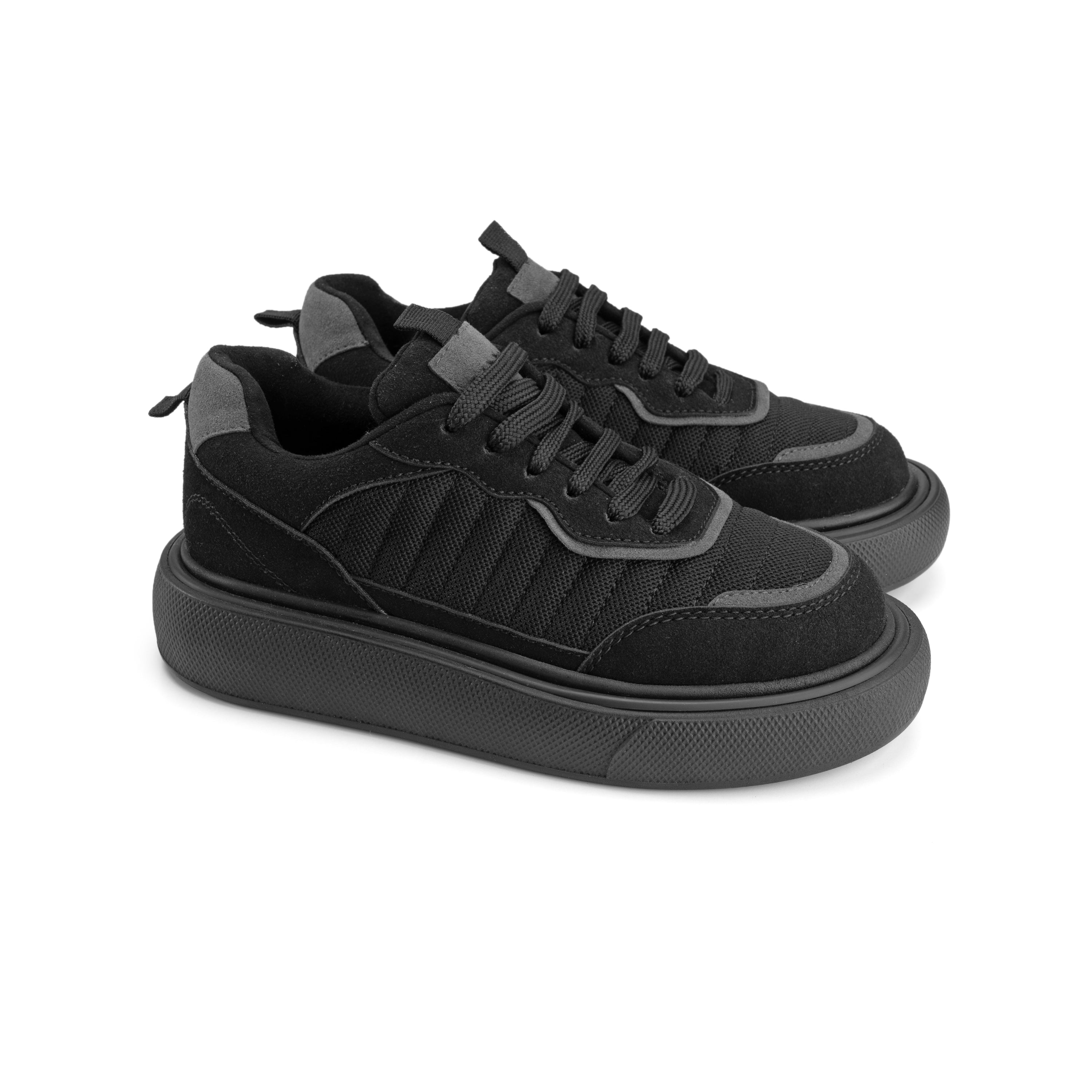 Aseada Walk Flat Sneaker - Midnight Black