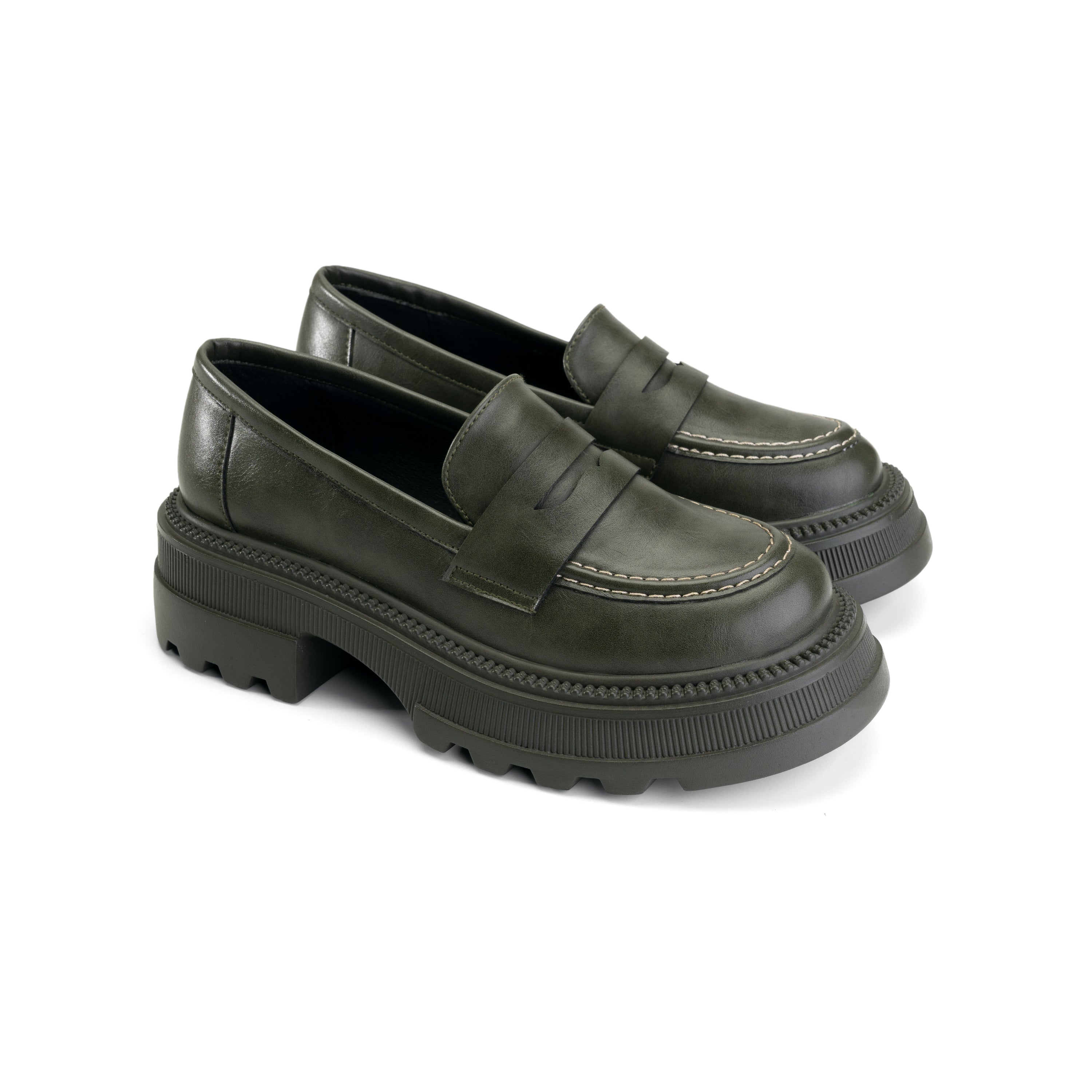 Trailblazer Chunky Loafers - Lush Green