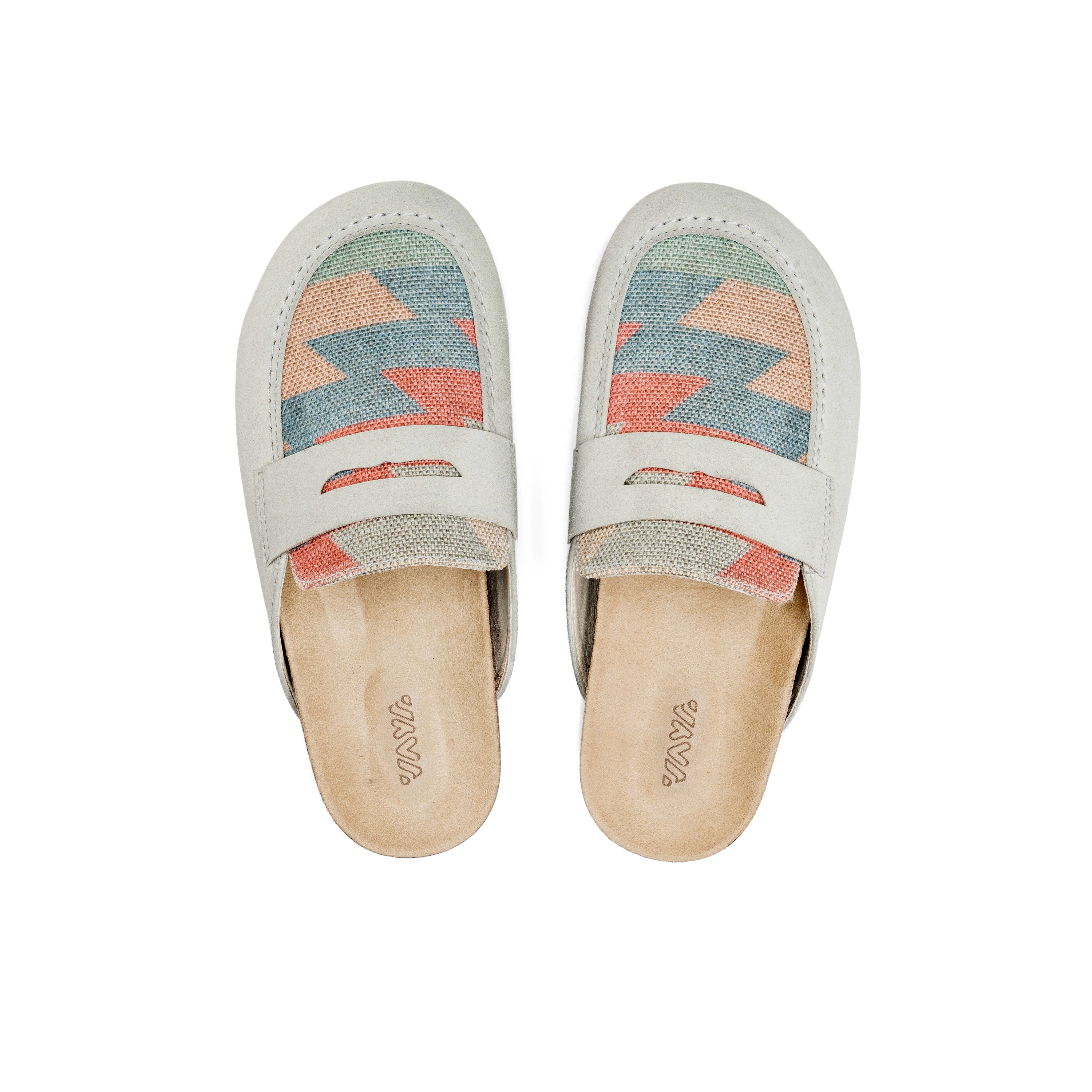 Desert Sands Aztec Slip-Ons – Vintage Charm with Earthy Hues