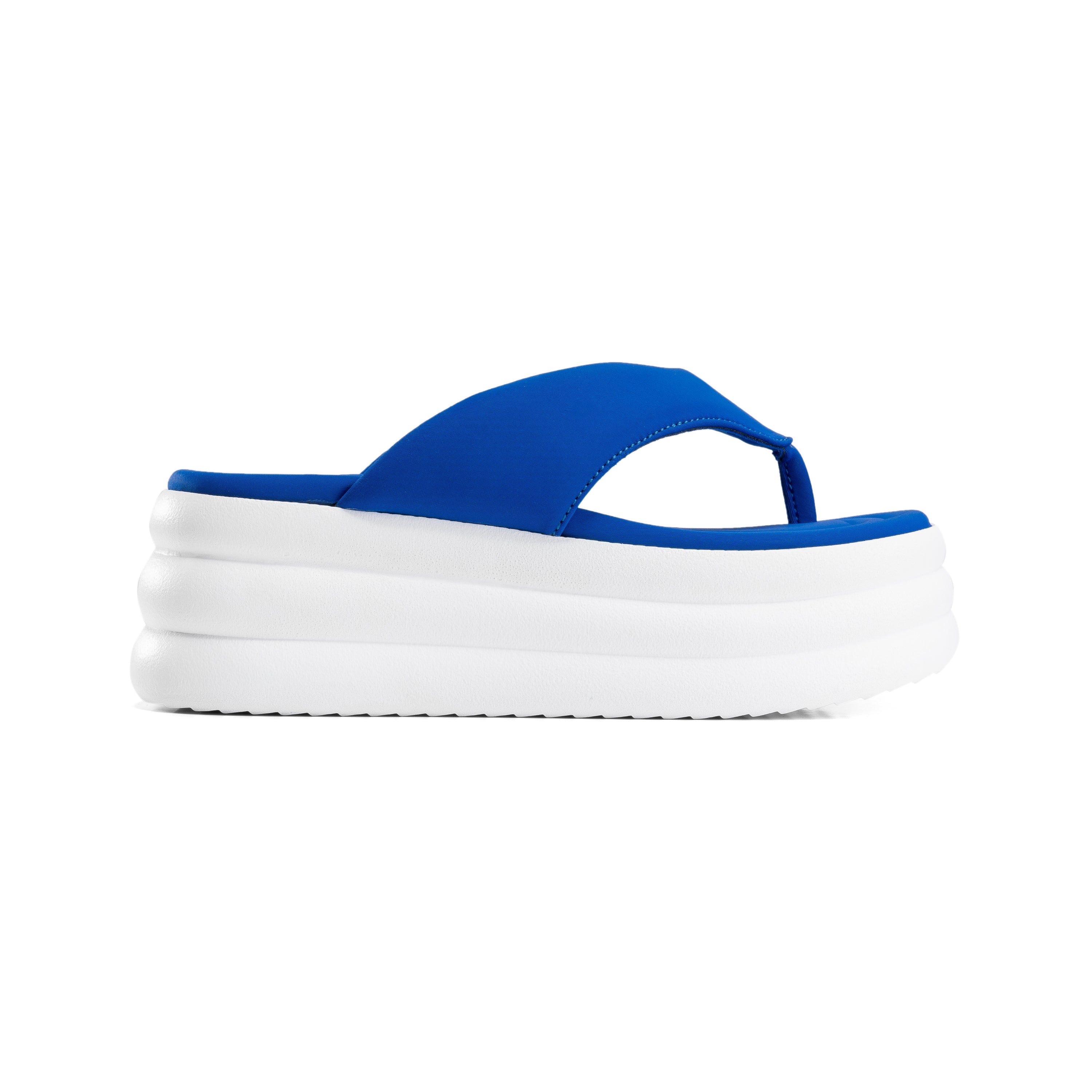 Stacked Foam Cushioned Sandals - Blue