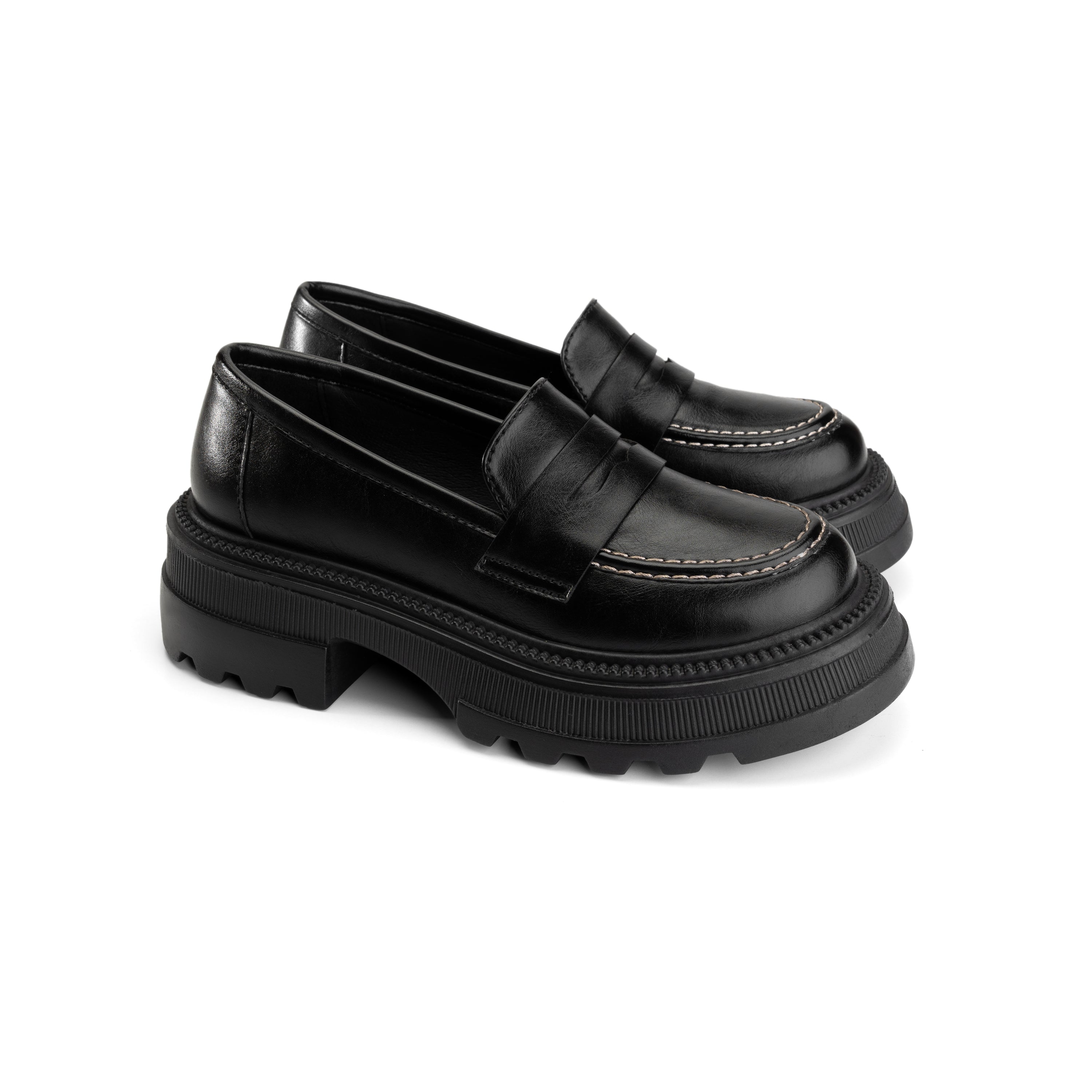 Trailblazer Chunky Loafers - Midnight Black