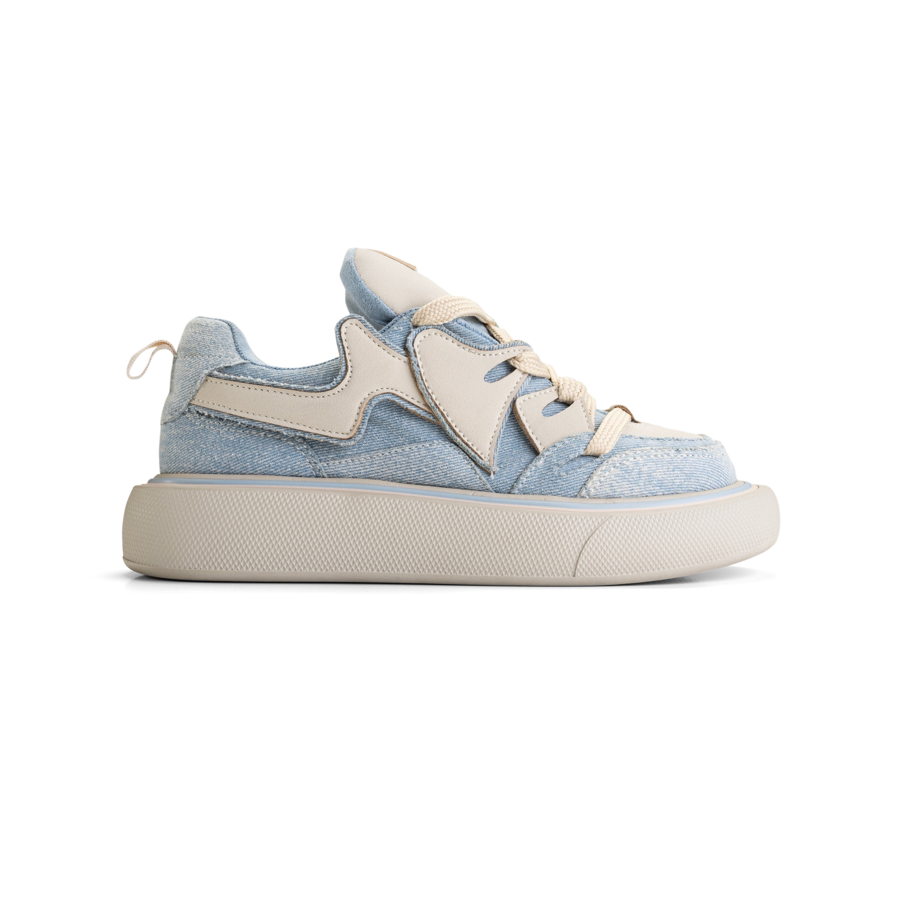 Fashionista Edge Sneaker - Baby Blue Charm