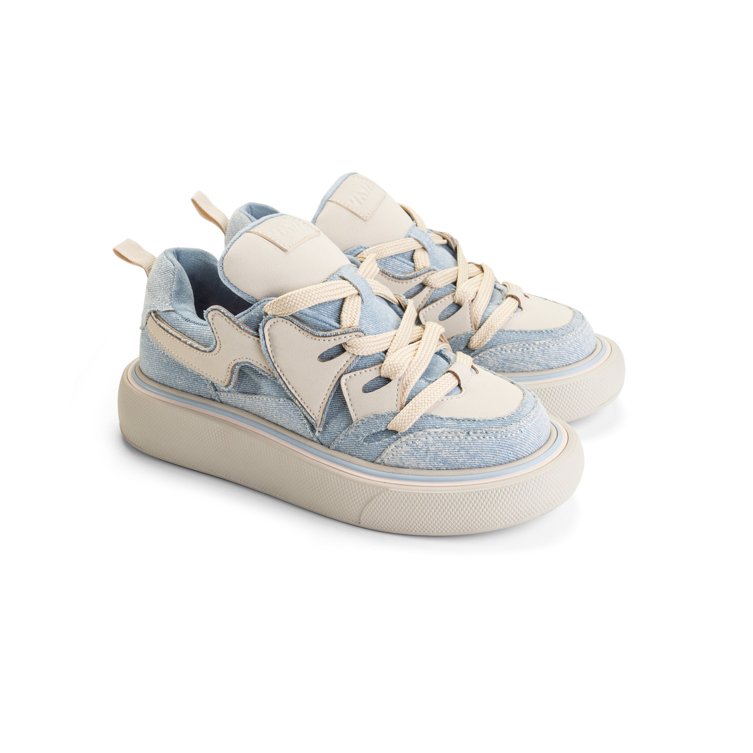 Fashionista Edge Sneaker - Baby Blue Charm