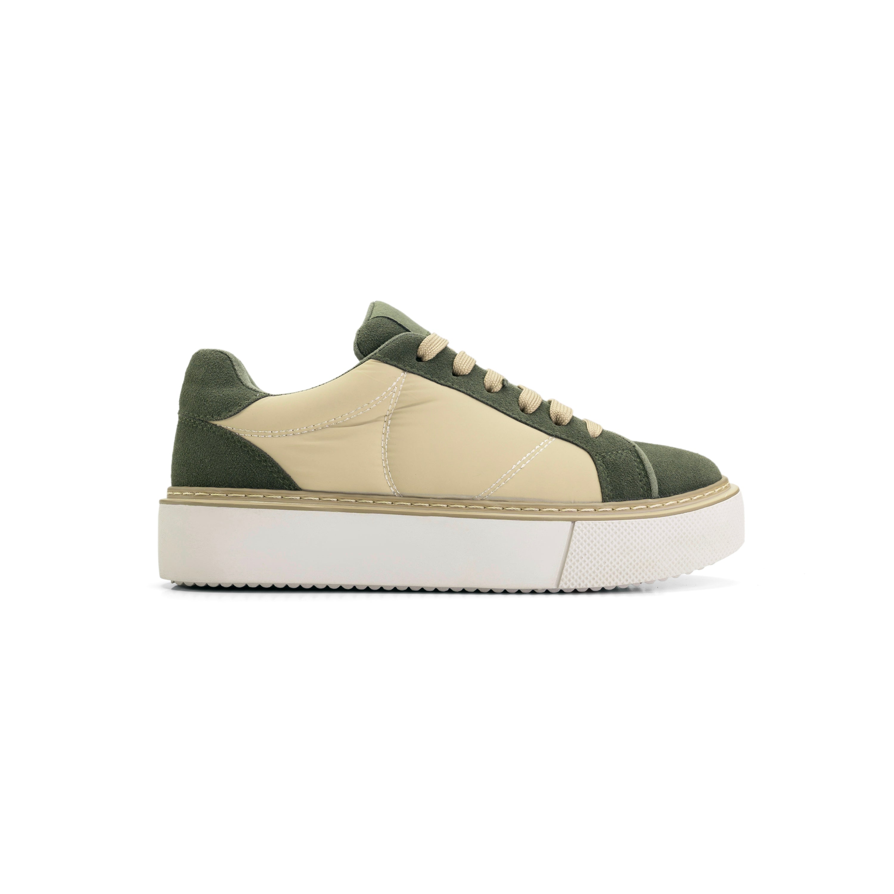 Tensa Style Flat Sneaker - Forest Green