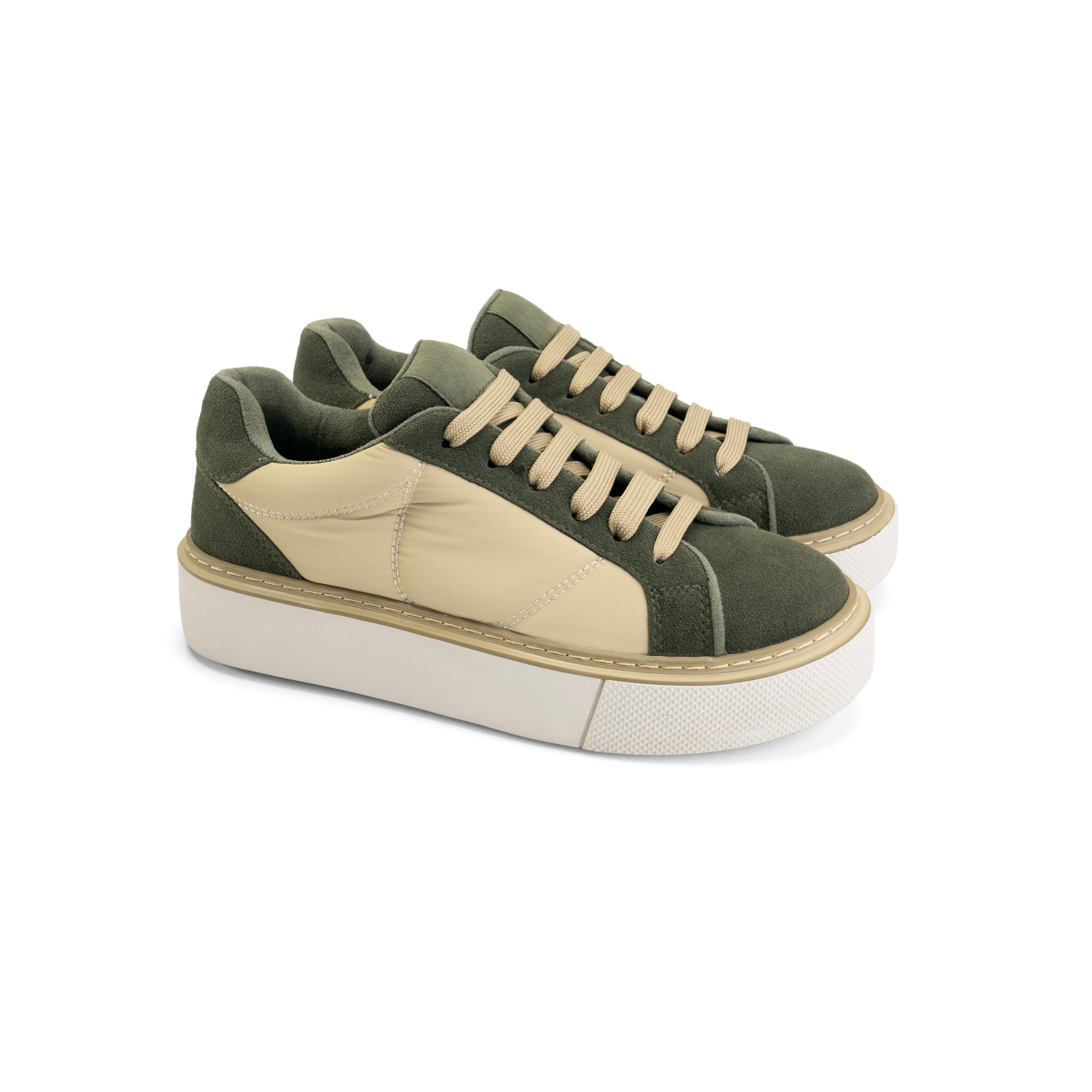 Tensa Style Flat Sneaker - Forest Green