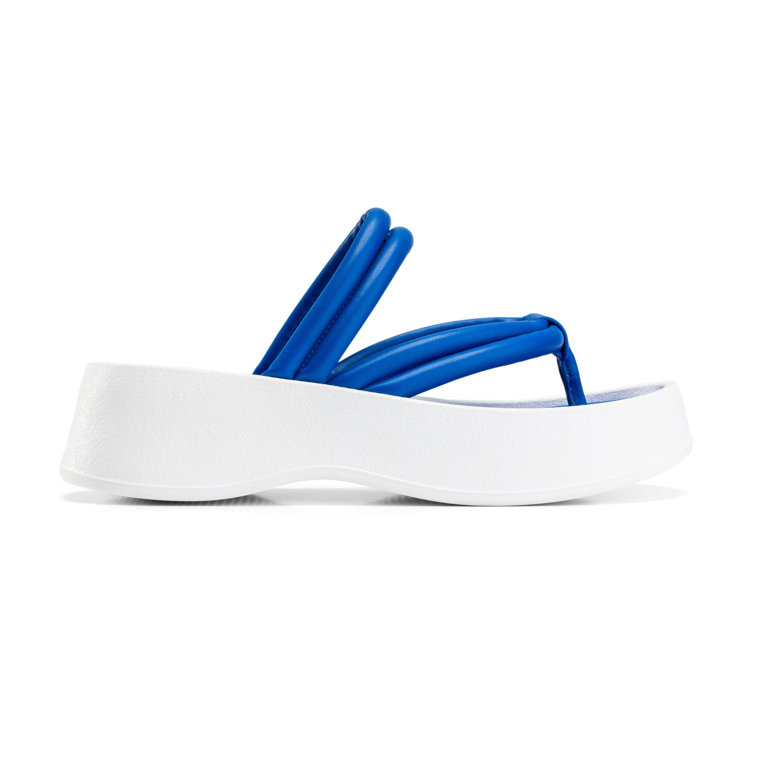 Padded Thong Sandals - Blue