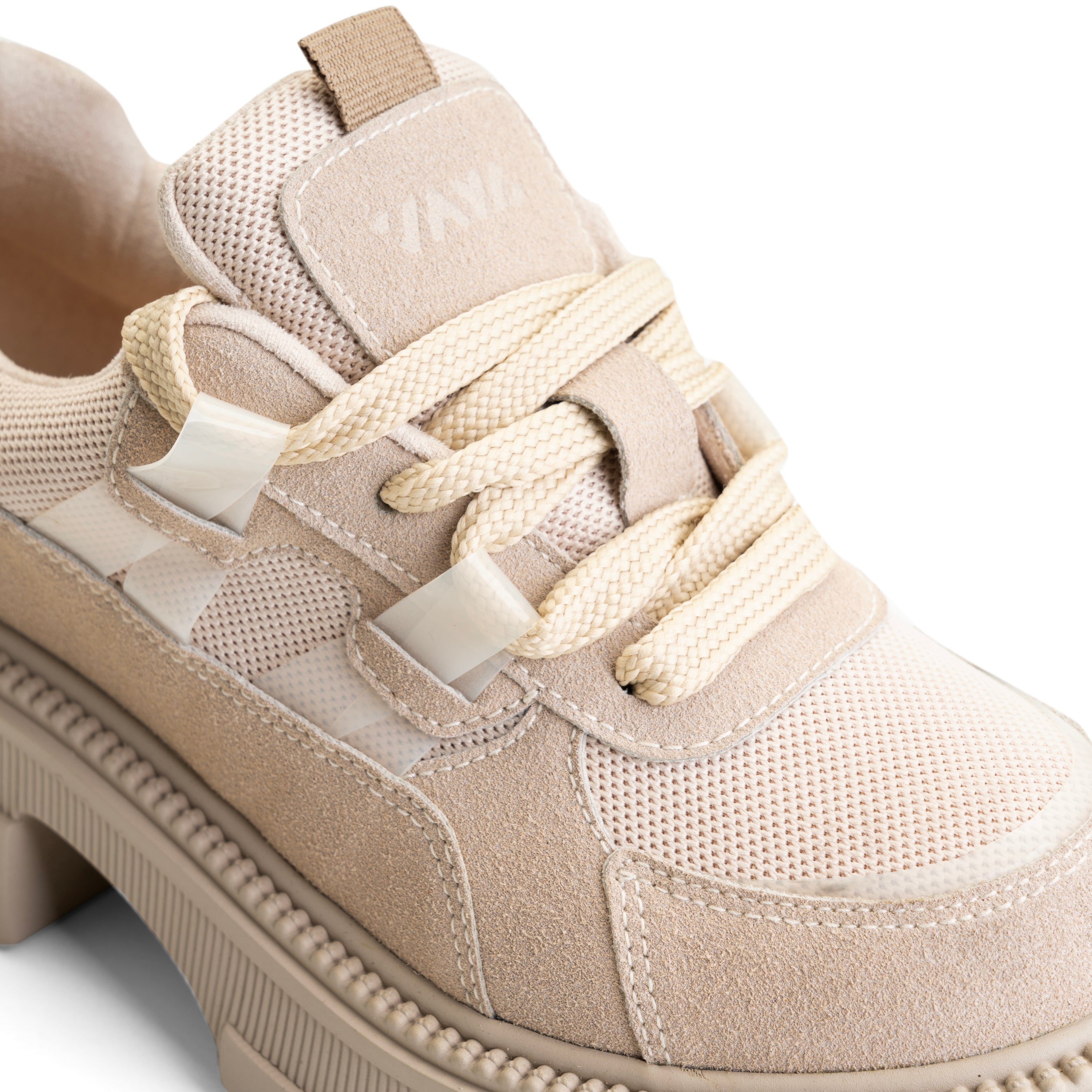 Sneaker Shaped Casual Loafers - Sandy Beige