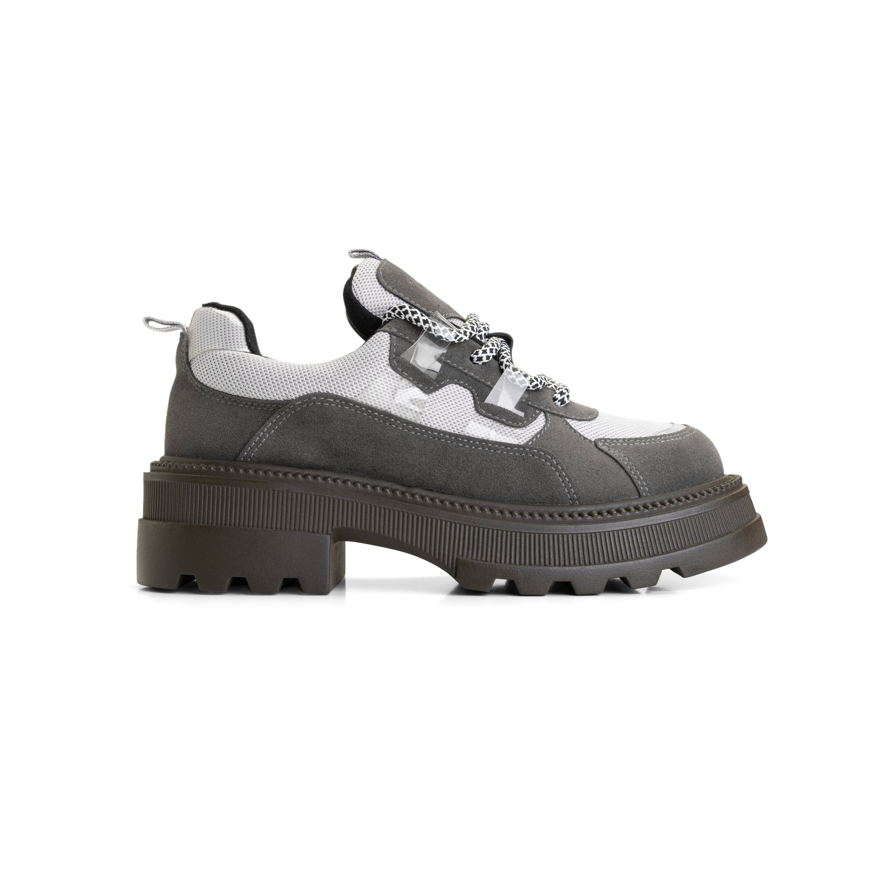 Sneaker Shaped Casual Loafers- Dark Gray Elegance