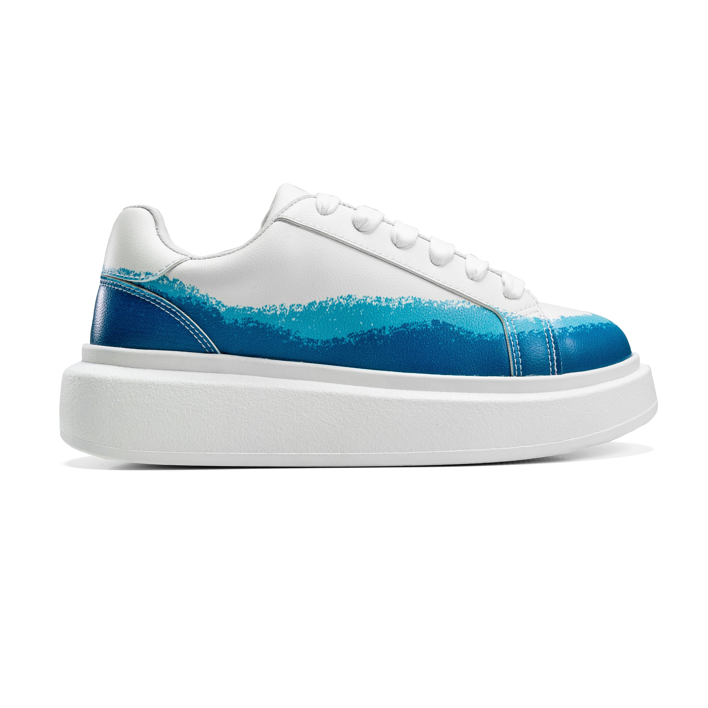 Ocean Wave Sneakers for a Cool, Refreshing Style - White