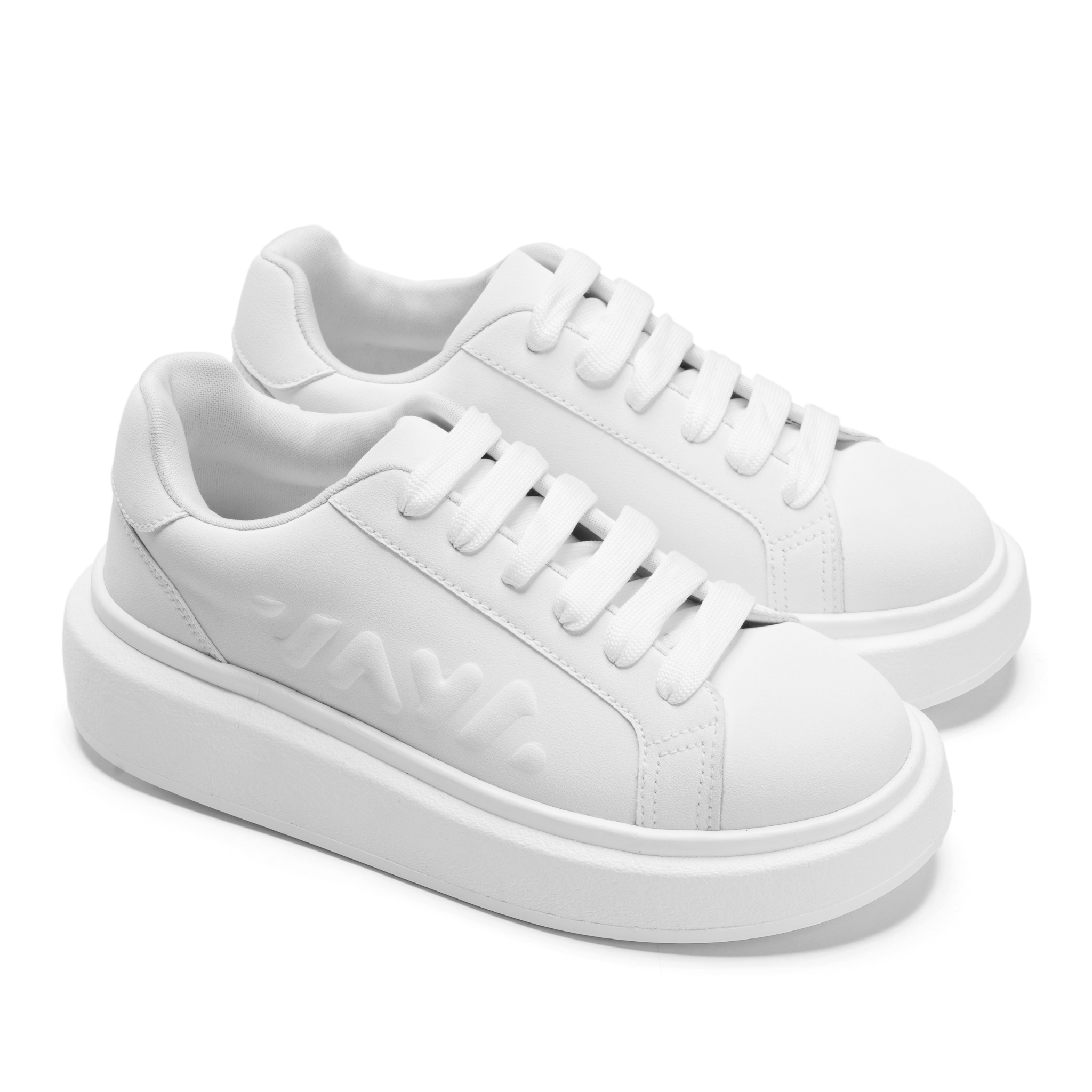 Classic All-White Sneakers – Effortless Style in Every Step - White