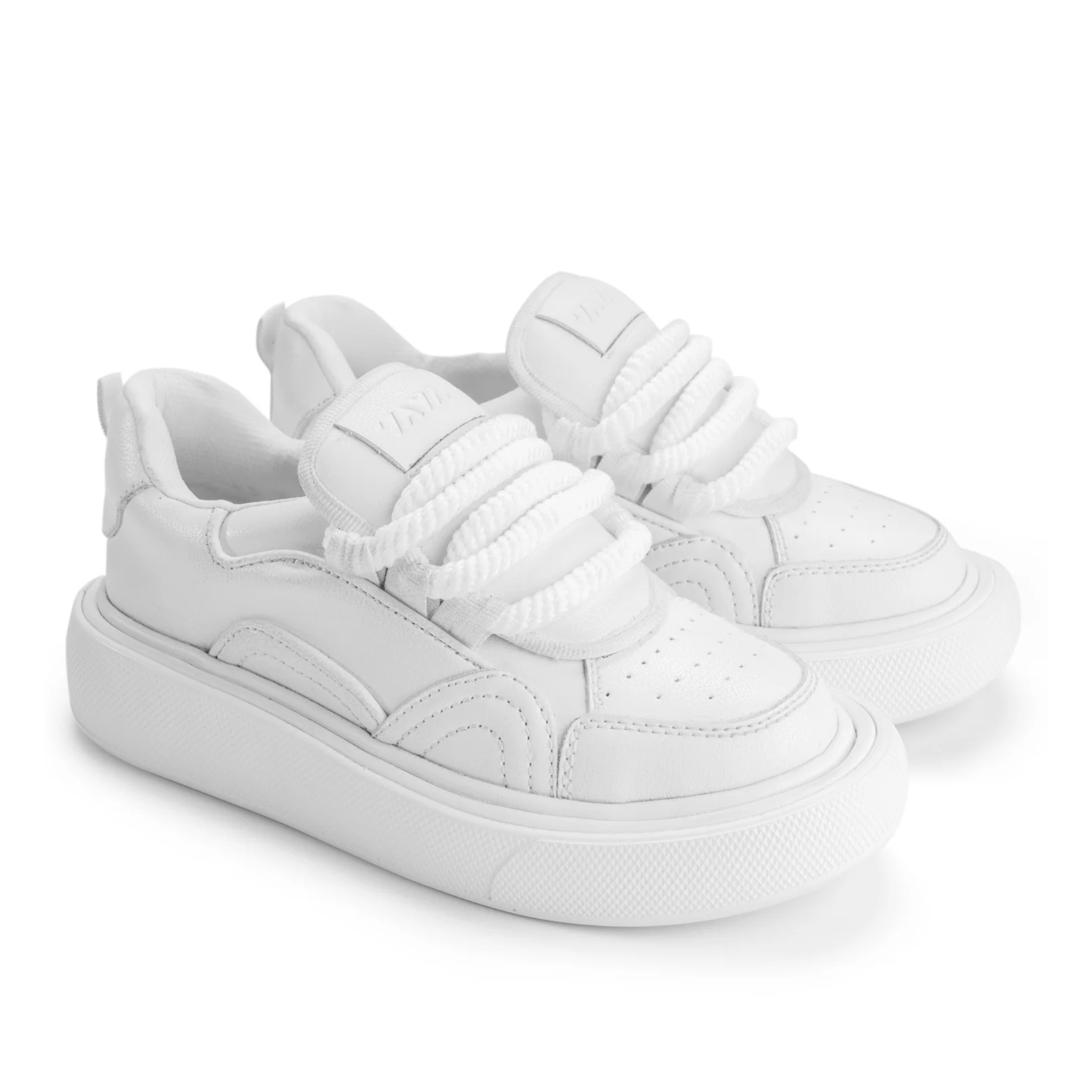 Super Laces Slip On Sneakers - Offwhite Elegance