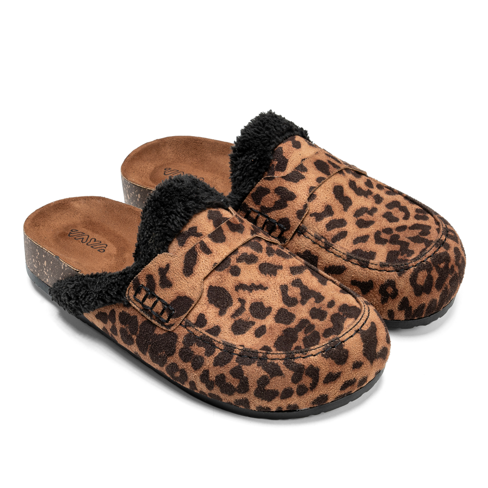 Leopard Print Fleece-Lined Clogs – Wildly Cozy Comfort