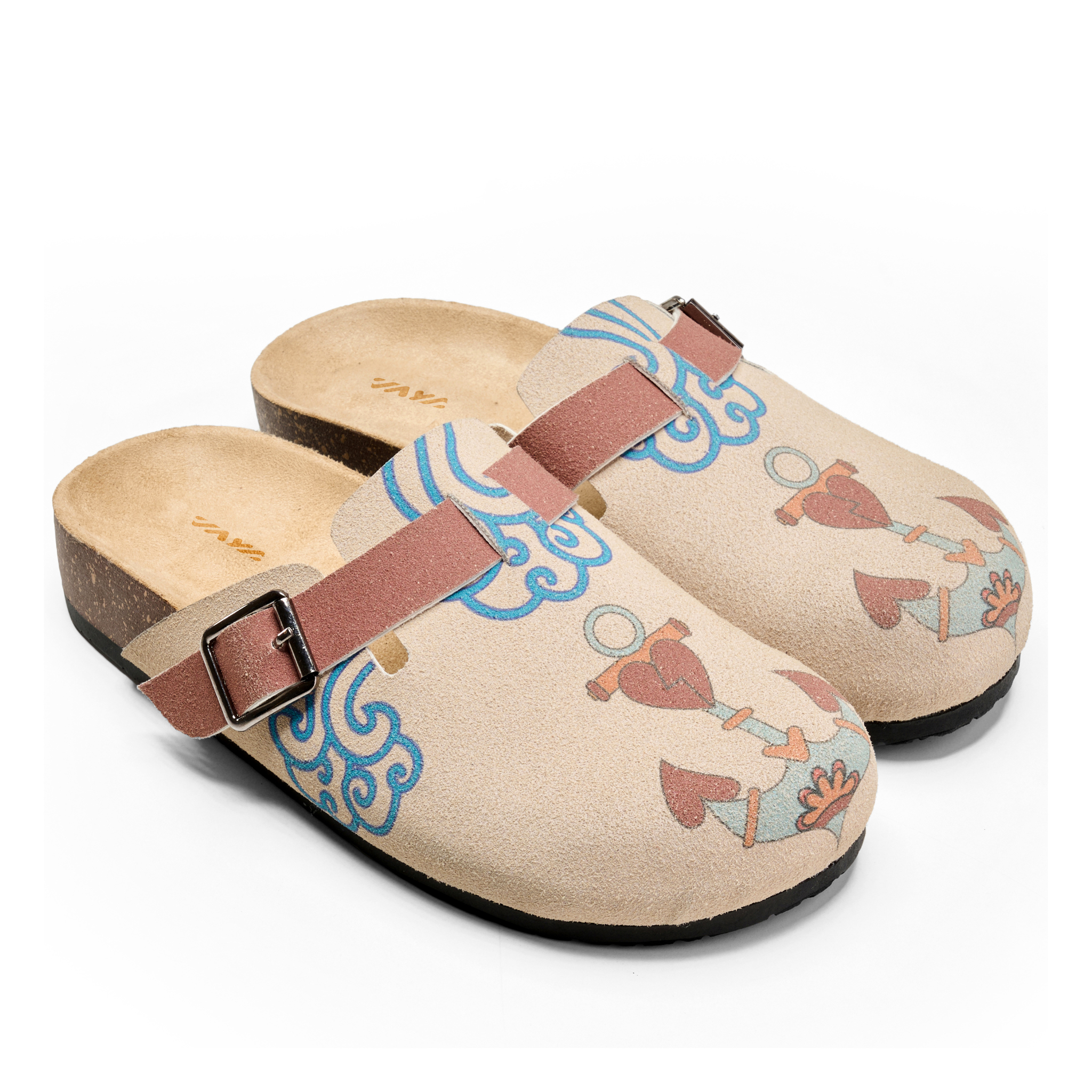 Vintage-Inspired Clog Sandals – Artistic Comfort for Everyday Wear