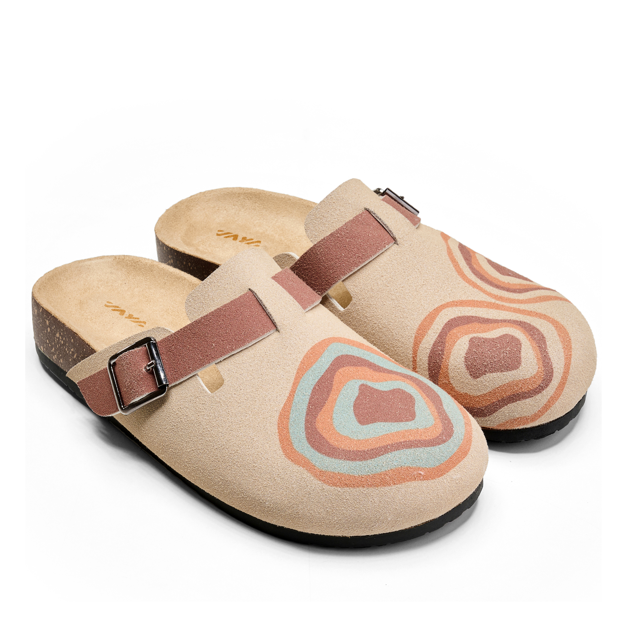 Earthy Ripple Clog Sandals – Inspired by Natural Patterns