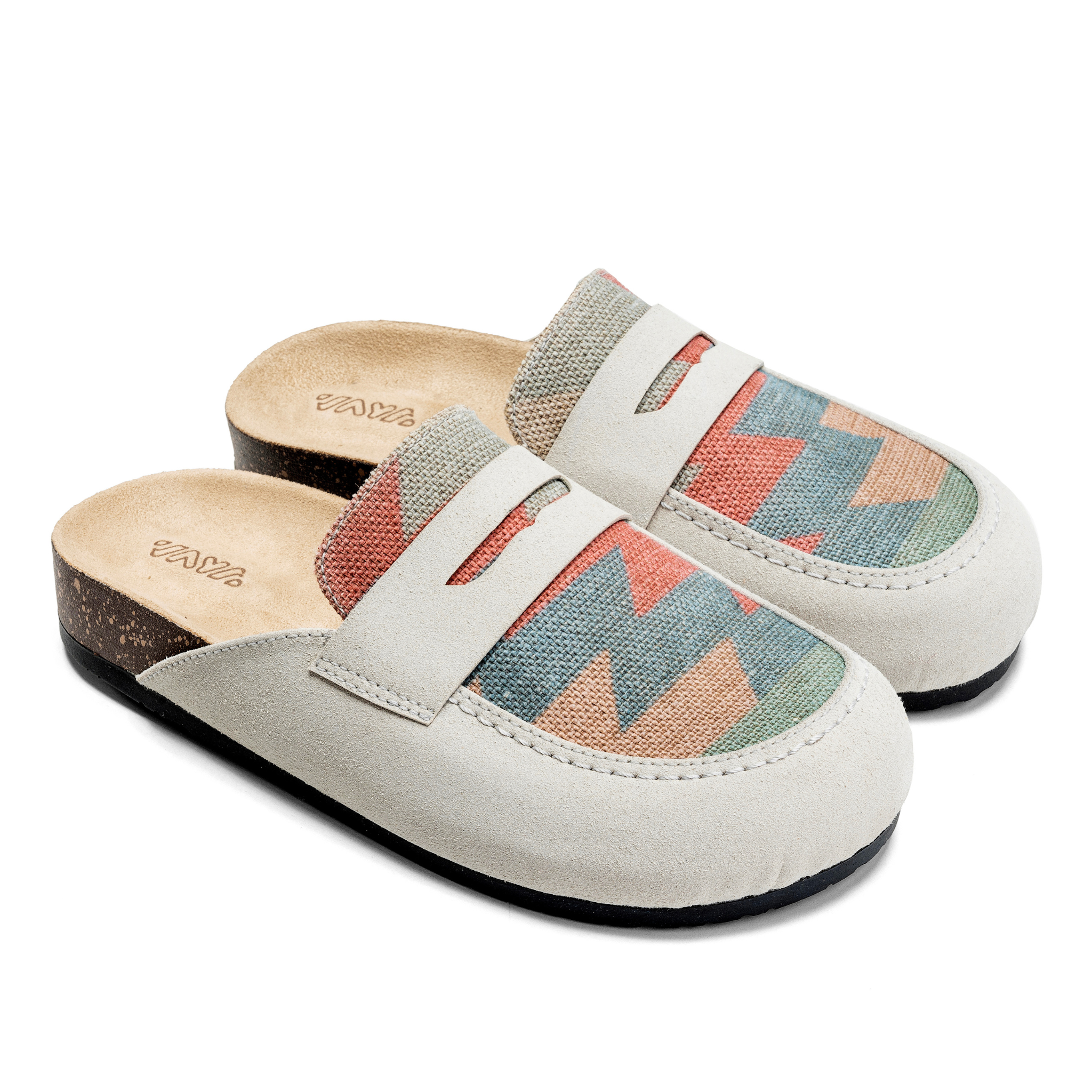 Desert Sands Aztec Slip-Ons – Vintage Charm with Earthy Hues