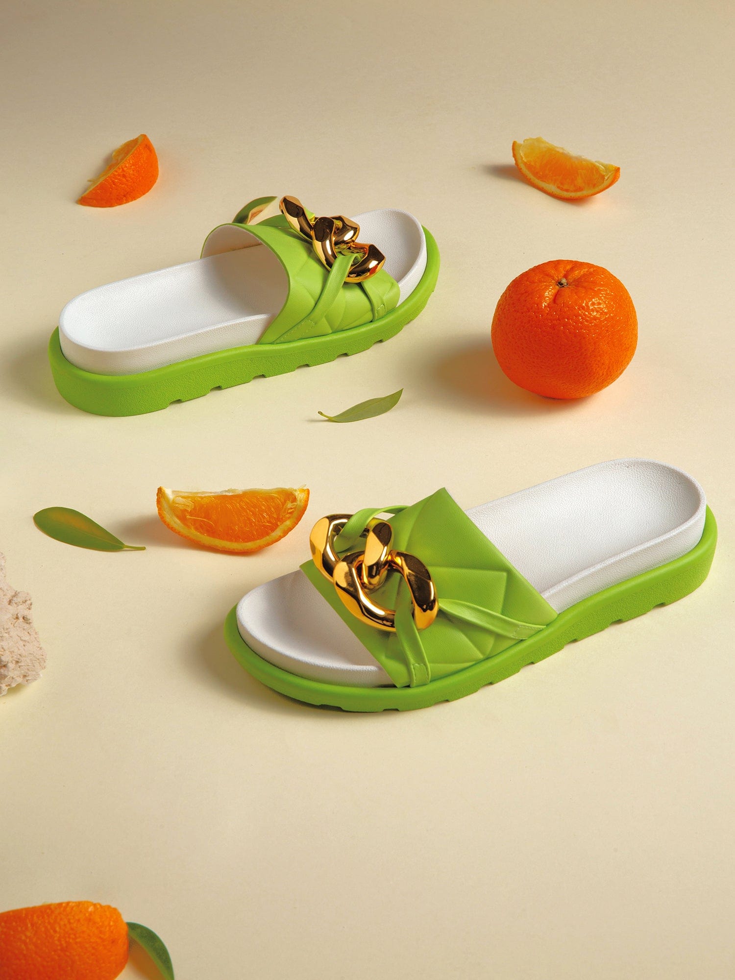 Chain Comfy Slippers - Kiwi