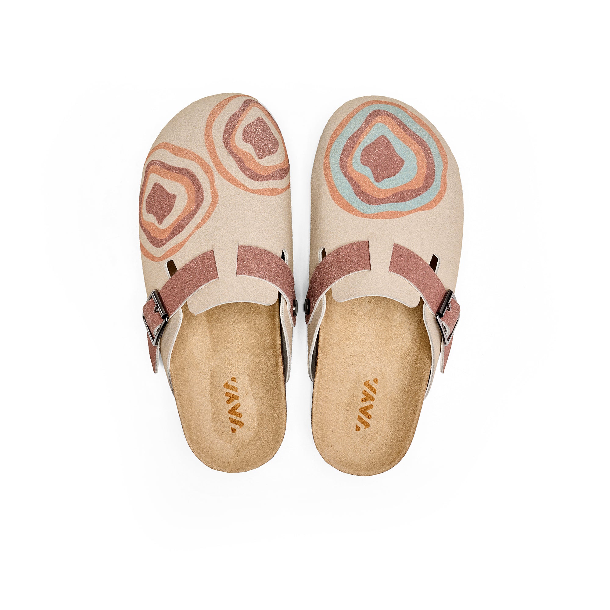 Earthy Ripple Clog Sandals – Inspired by Natural Patterns