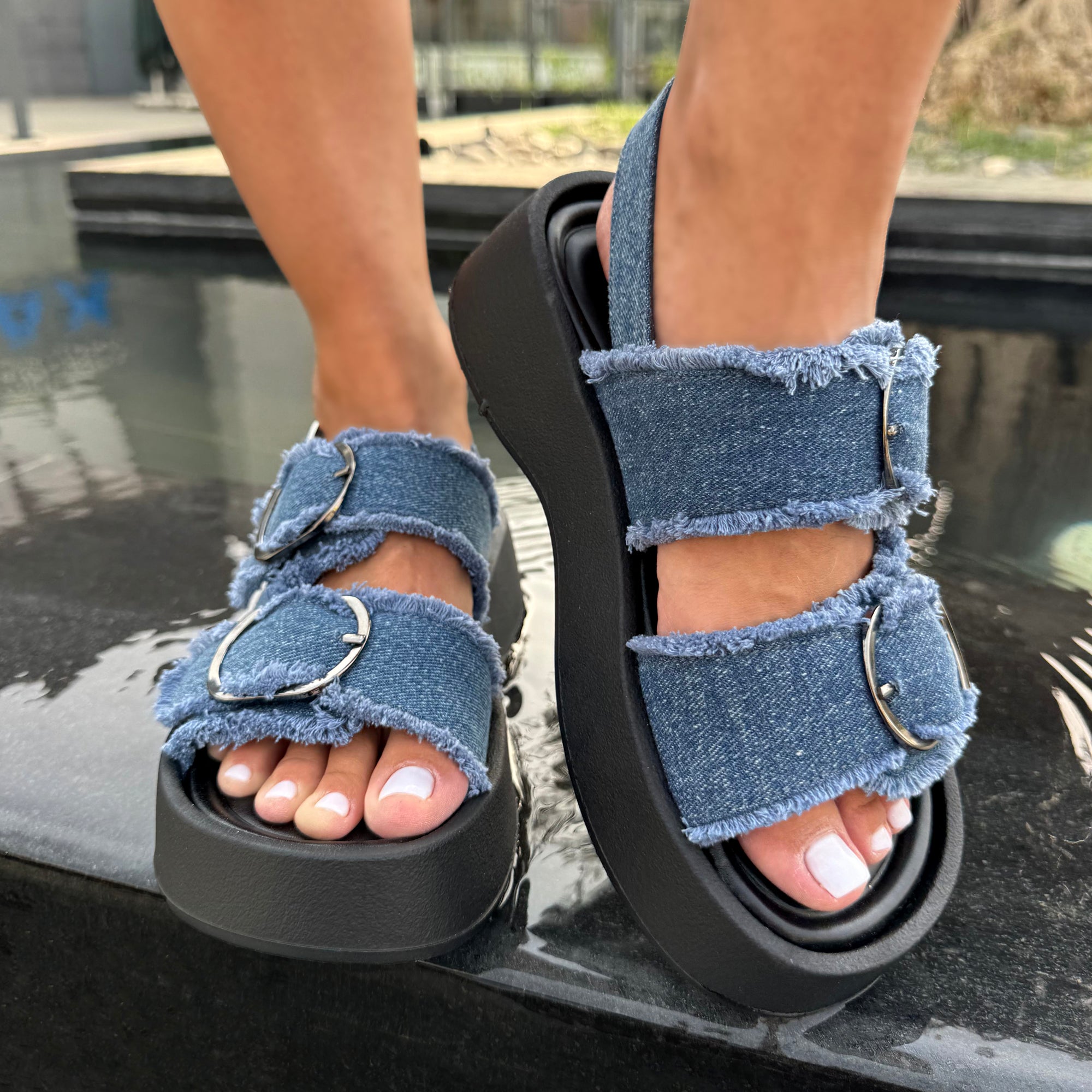 DenimChic Platforms - Jeans