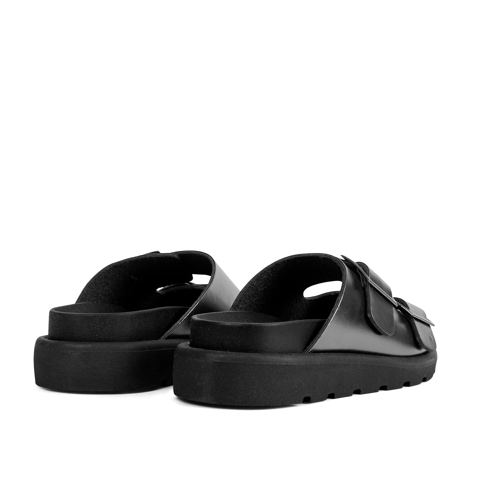 Double Buckle Comfy Slides - Famih